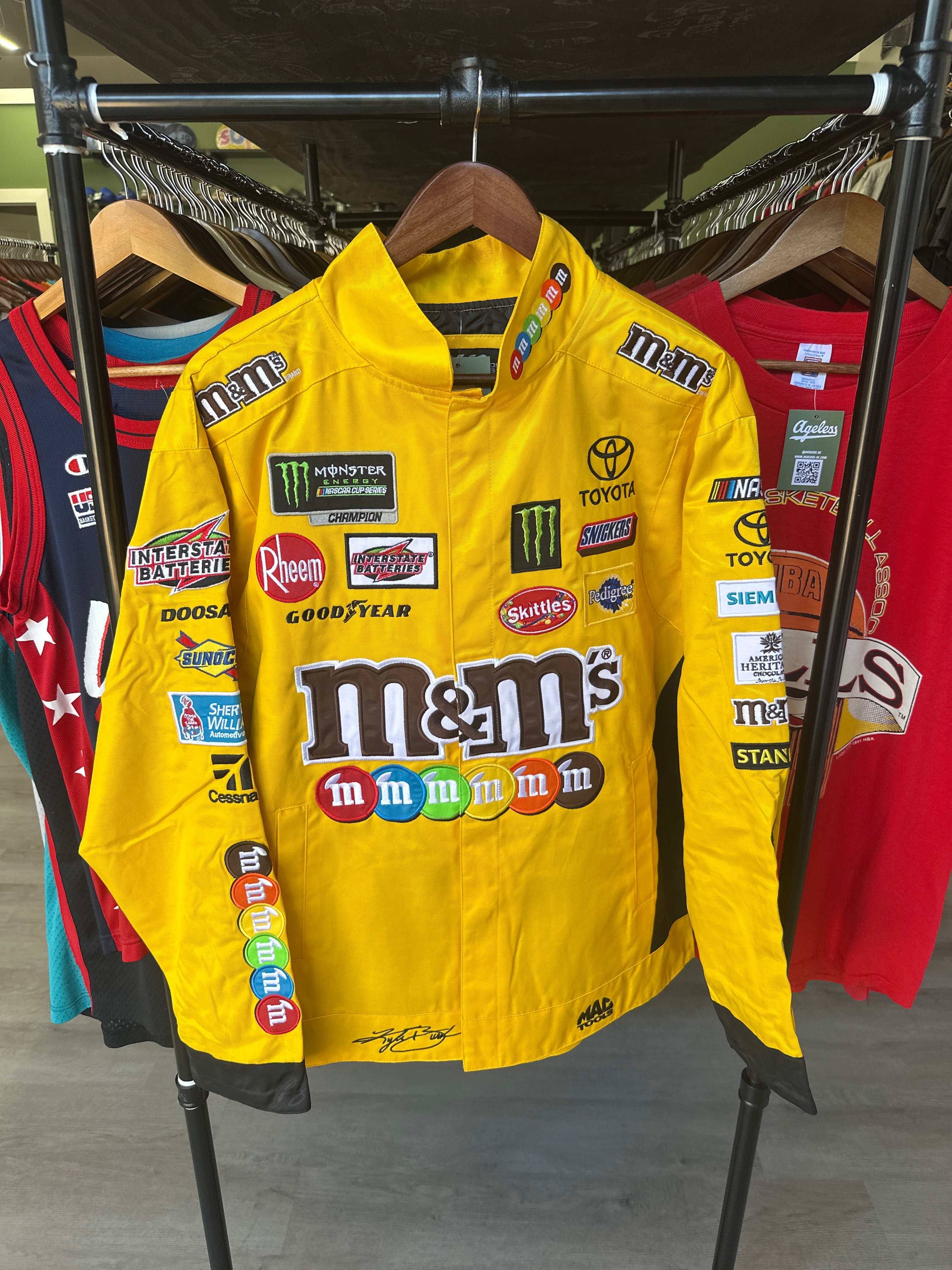 Yellow M&M’s Kyle Busch Nascar Jacket