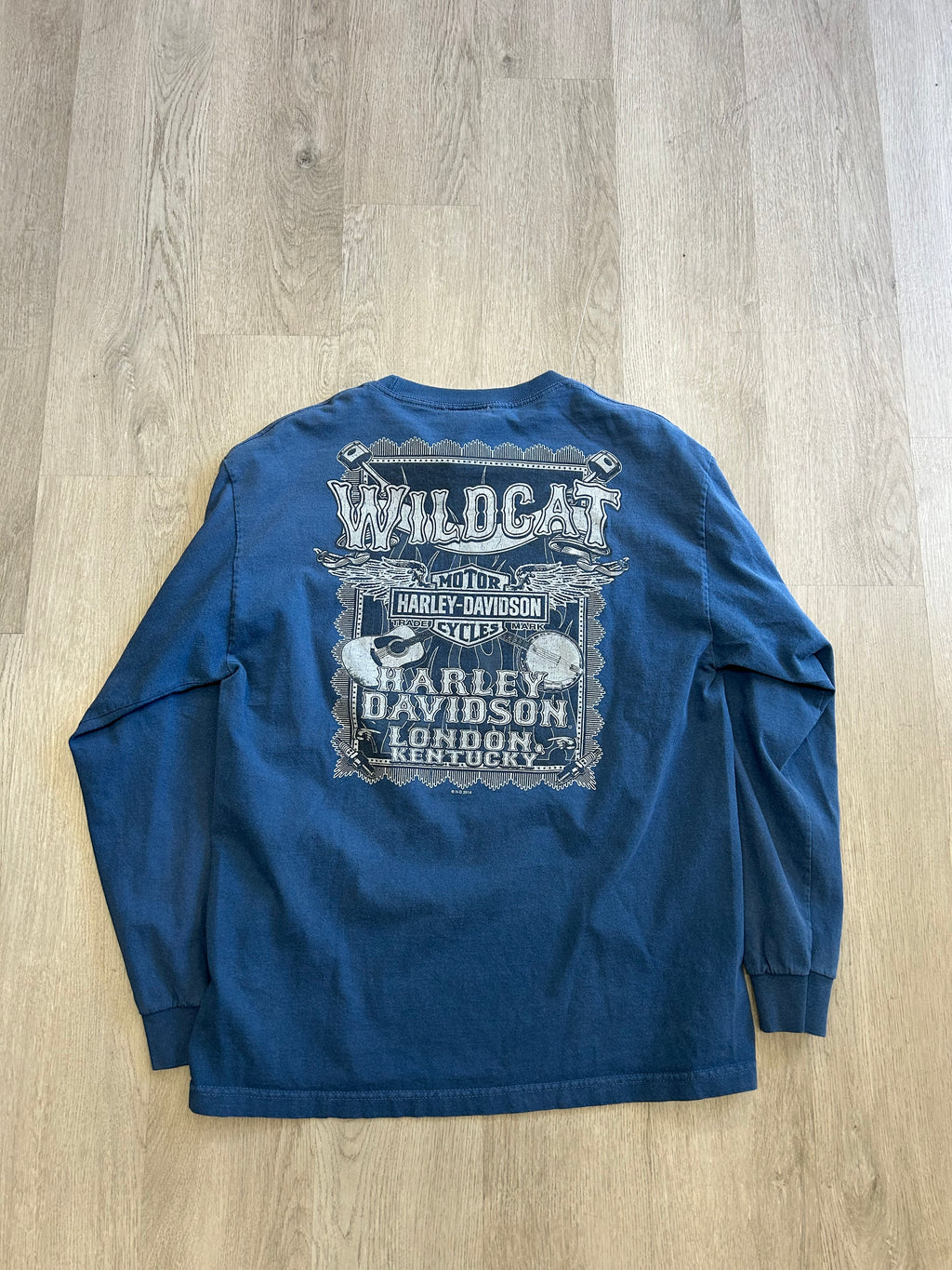Vintage Harley Davidson Wildcat London Kentucky Long Sleeve Tee