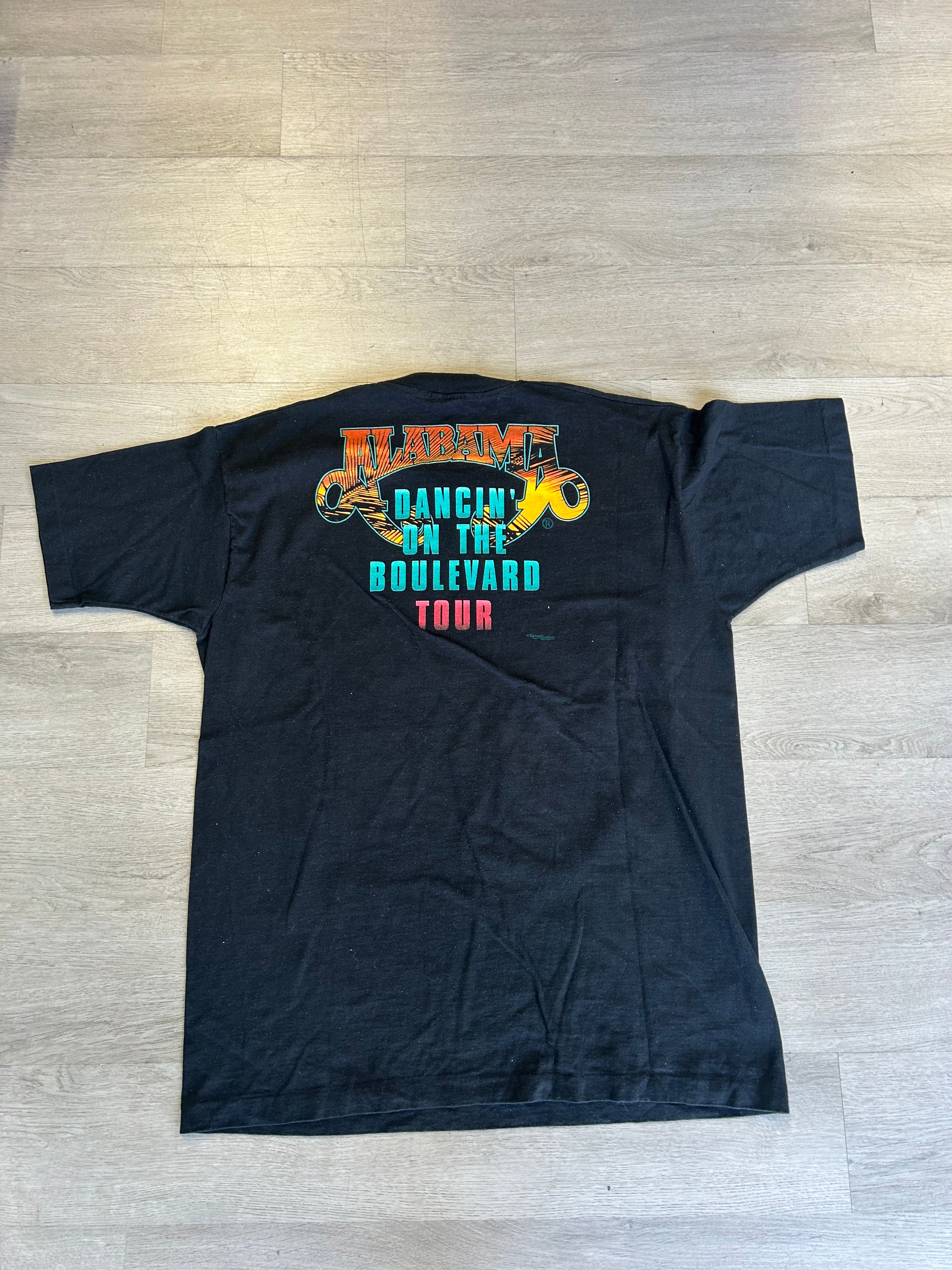 Vintage Alabama Dancing On The Boulevard Tour Tee