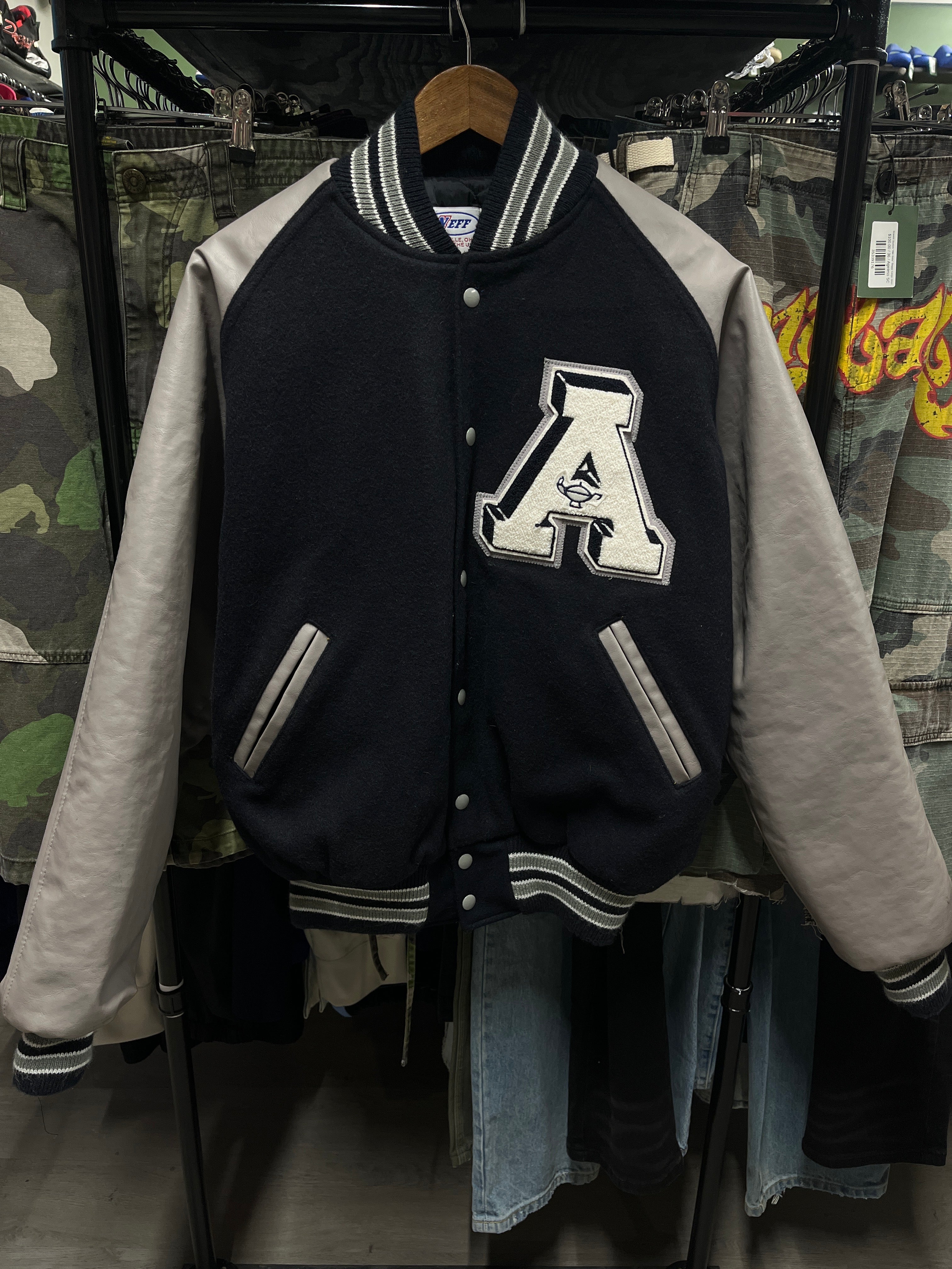 Vintage Leather A Varsity Jacket