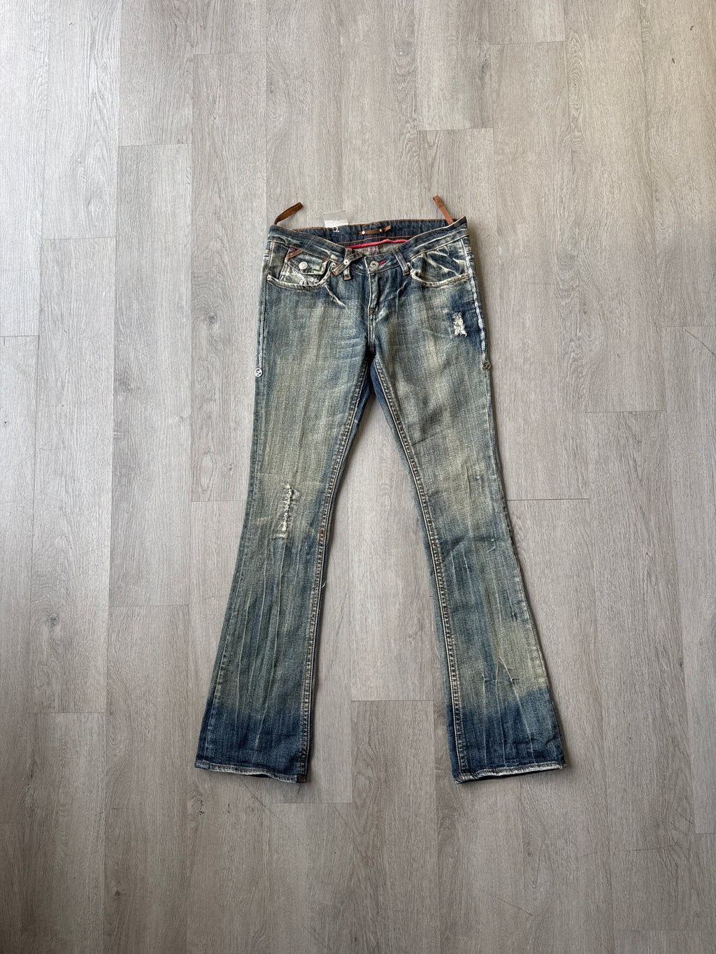 Vintage Y2K Women’s LRG Luxirie Ghost Rider Boot Cut Denim Jeans