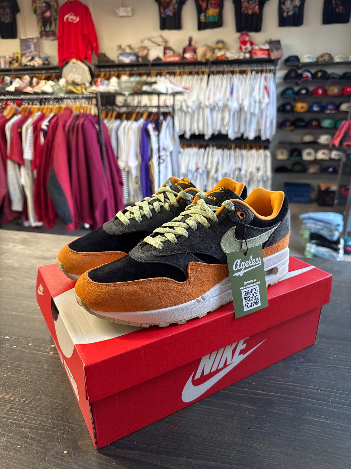 Pre-owned Nike Air Max 1 PRM Duck Honey Dew