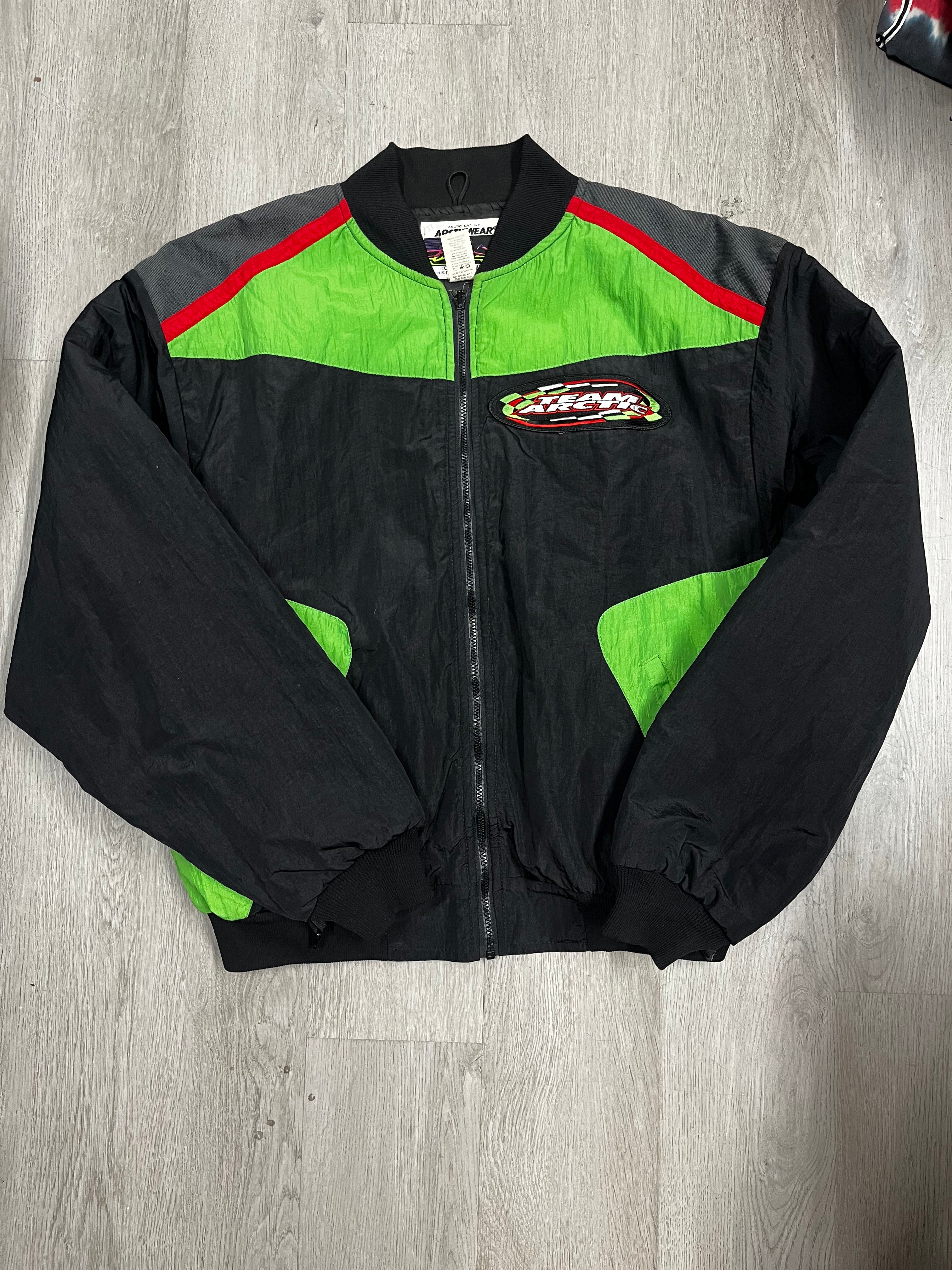 Green and Black Team Racing Jacket