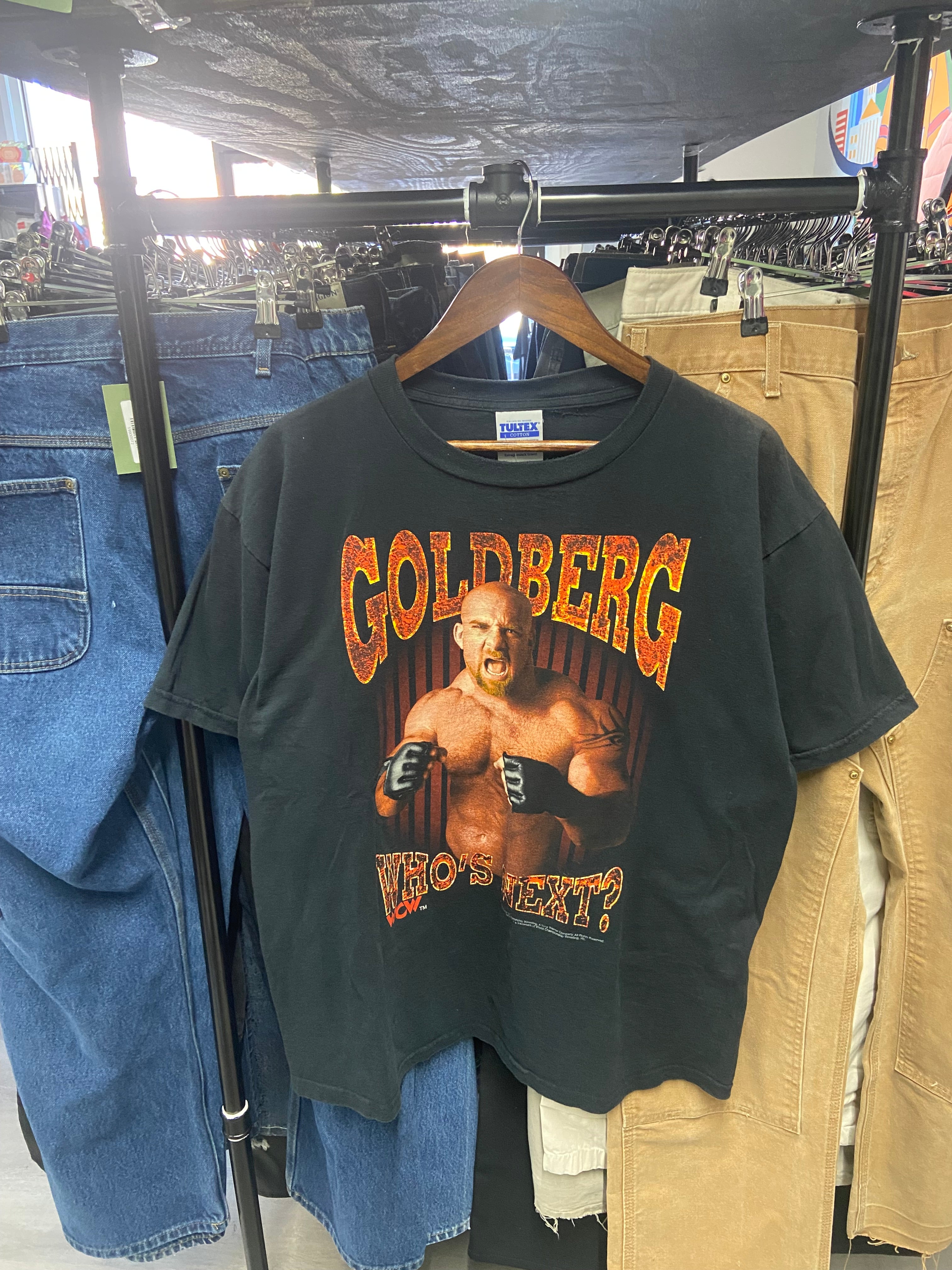 Vintage 1998 Goldberg Who's Next Wrestling WWF WWE WCW Tee