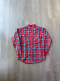 Vintage 90s Tradition Distressed Plaid Quilted Lined Flannel