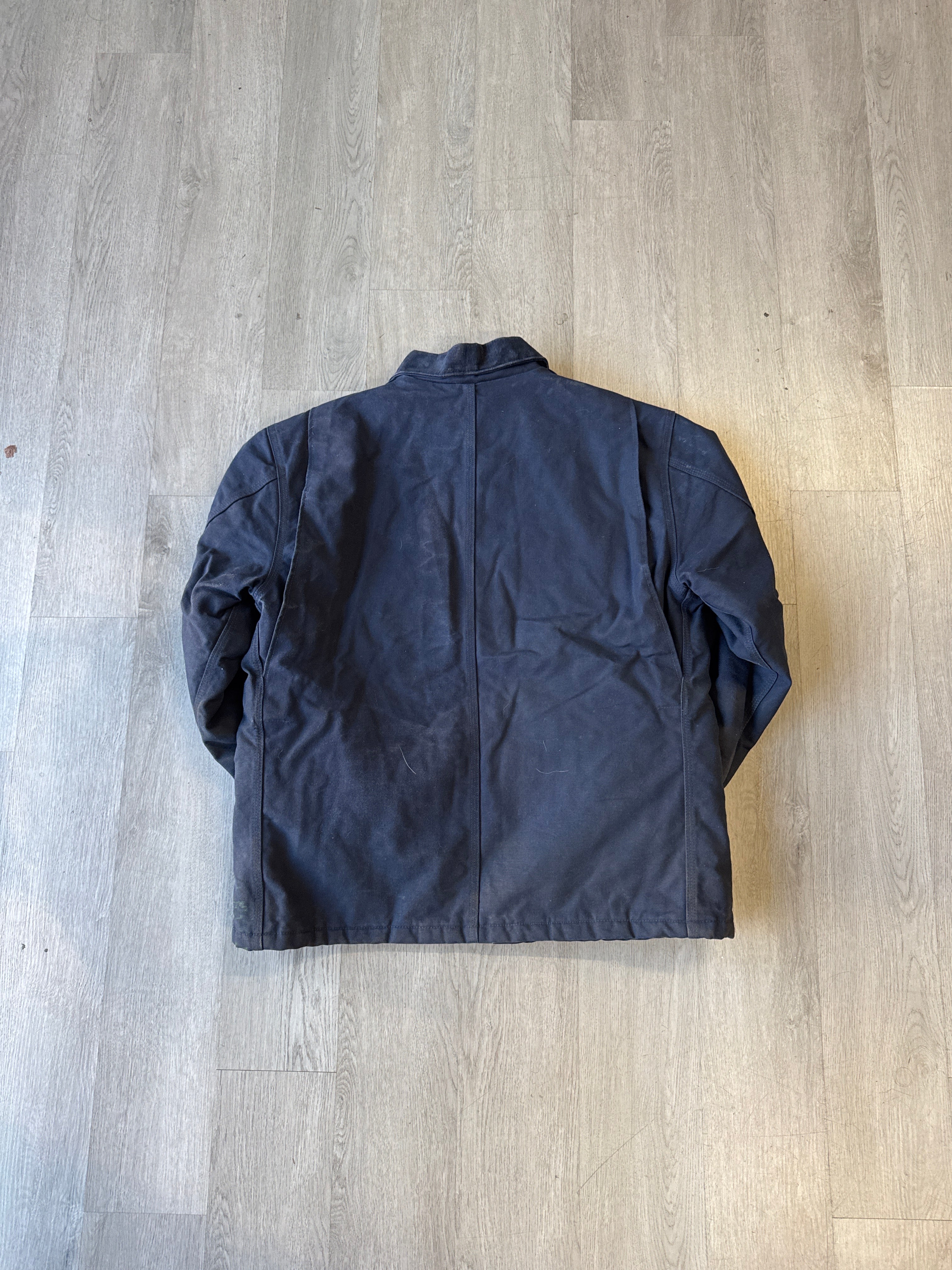 Vintage Carhartt Navy Barn Work Wear Chore Loose Fit Jacket