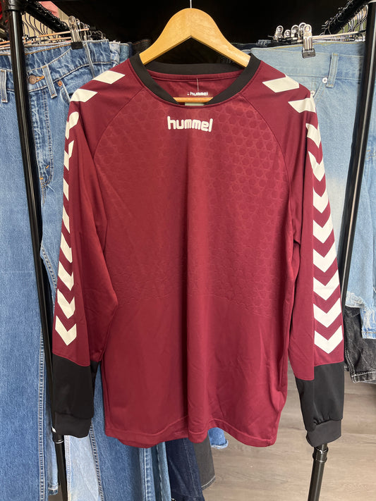 Hummel Maroon Goalie Soccer Jersey