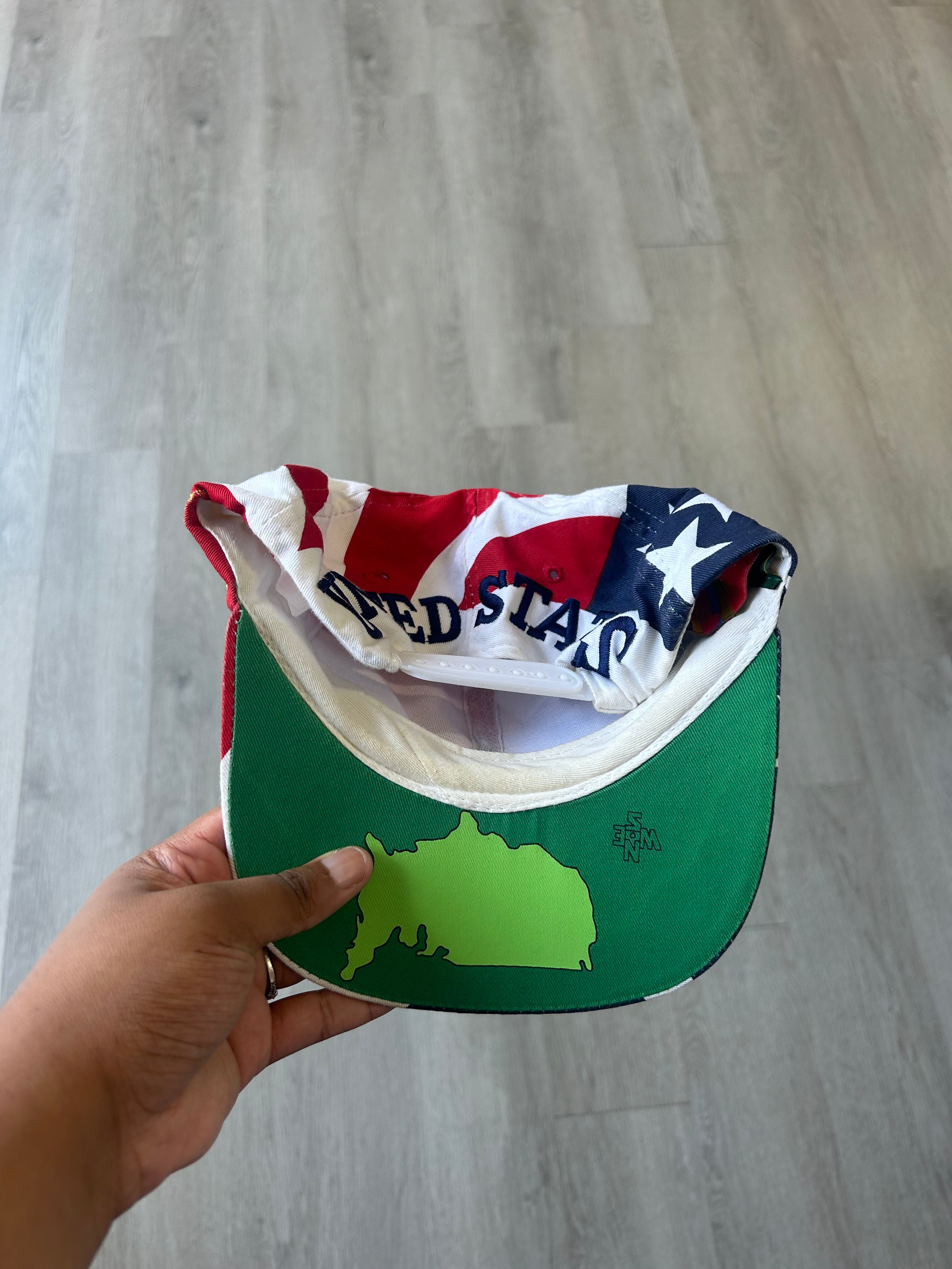 Vintage 1996 Atlanta Olympics American Flag Hat