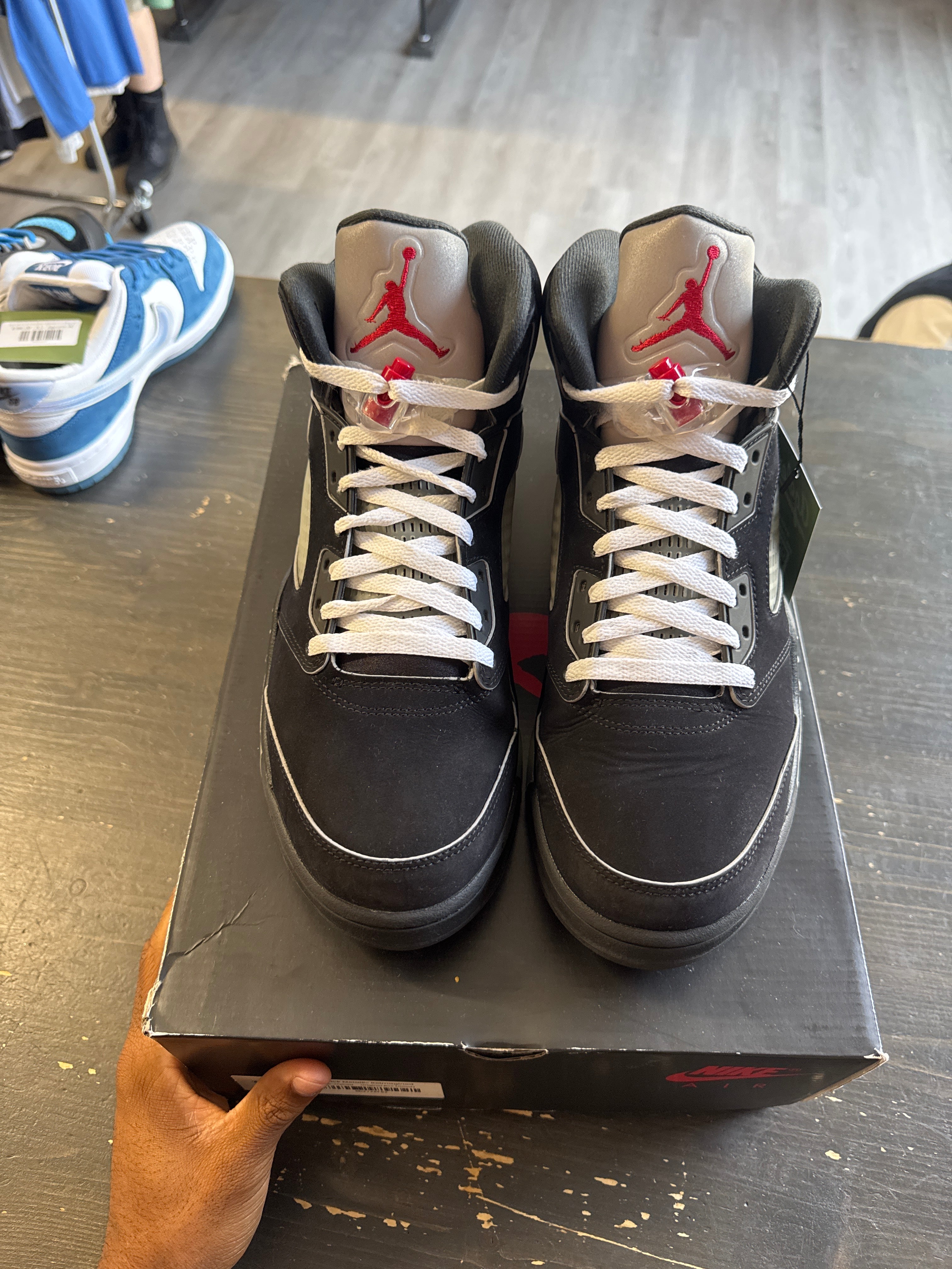 Pre-owned Jordan Retro 5 Black Metallic