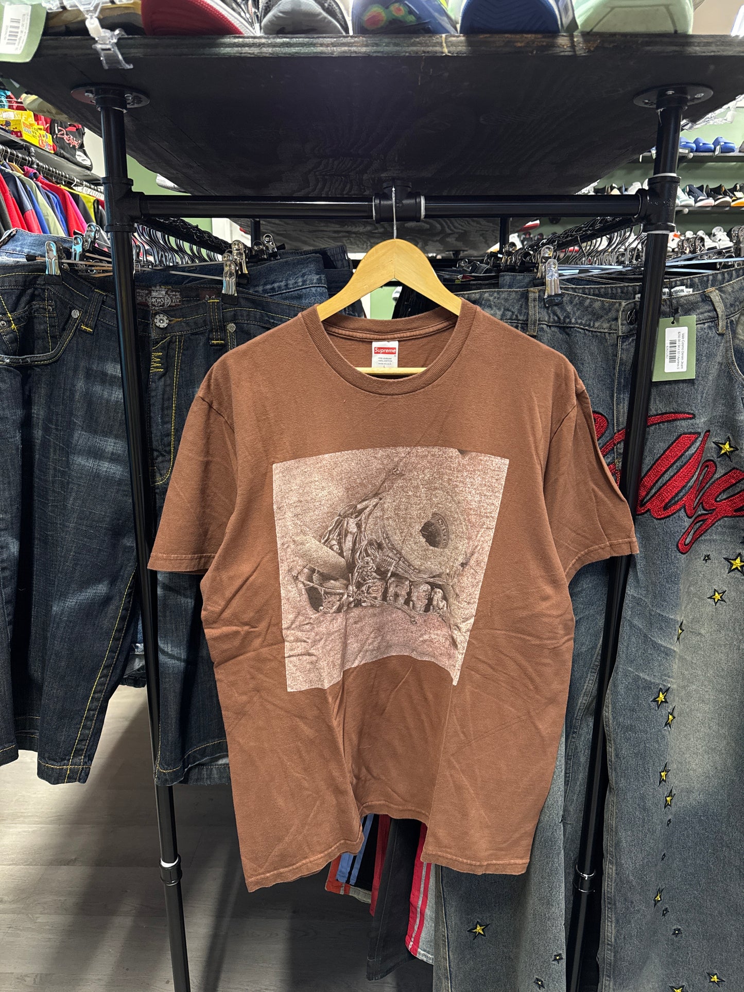 Supreme Braces Brown Tee