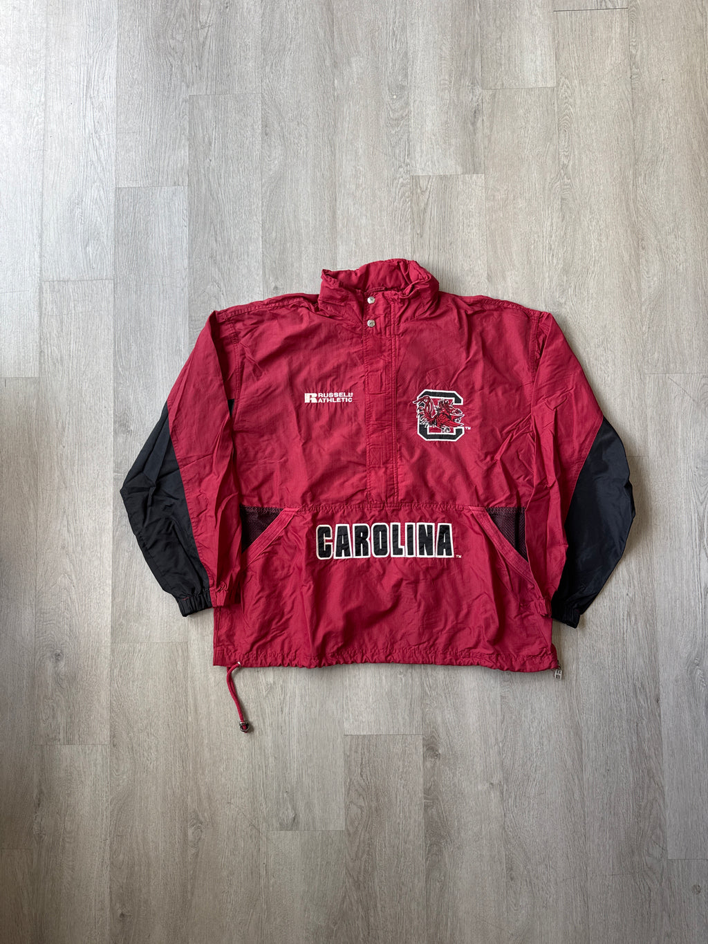Vintage 90s Russell Athletic University Of South Carolina Gamecocks Windbreaker Pullover