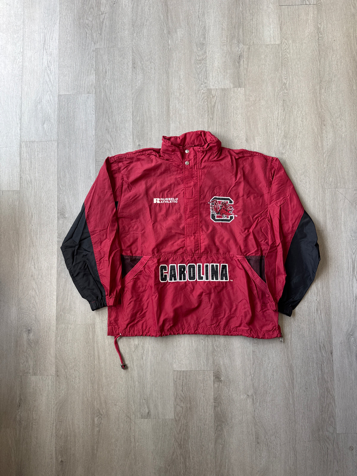 Vintage 90s Russell Athletic University Of South Carolina Gamecocks Windbreaker Pullover