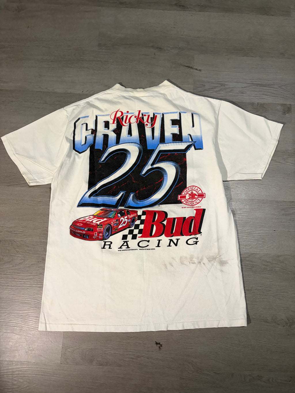 1993 NASCAR Ricky Graven Bud Racing Tee