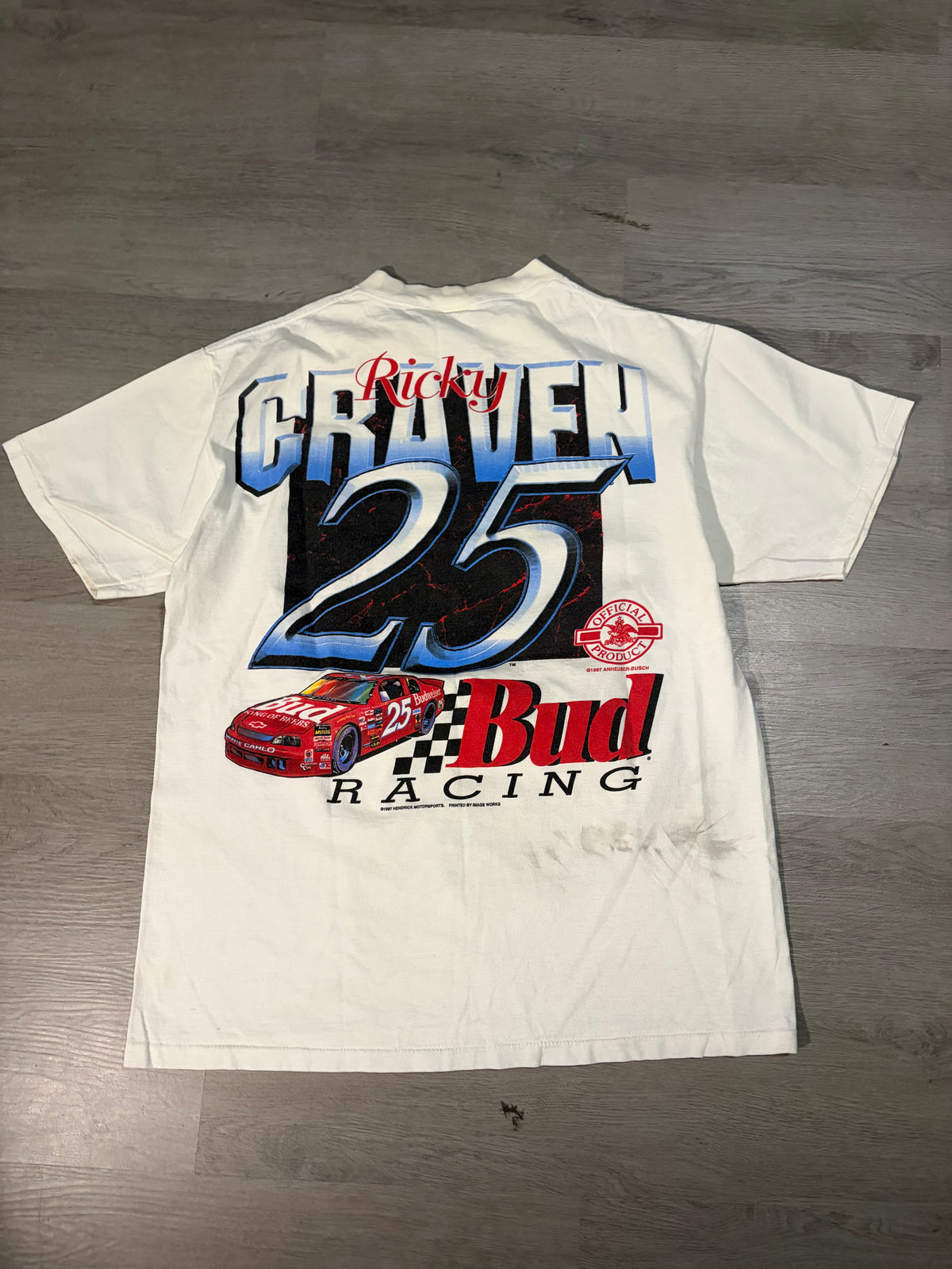 1993 NASCAR Ricky Graven Bud Racing Tee