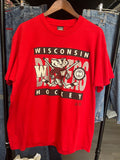 Wisconsin Badgers Hockey Red Tee