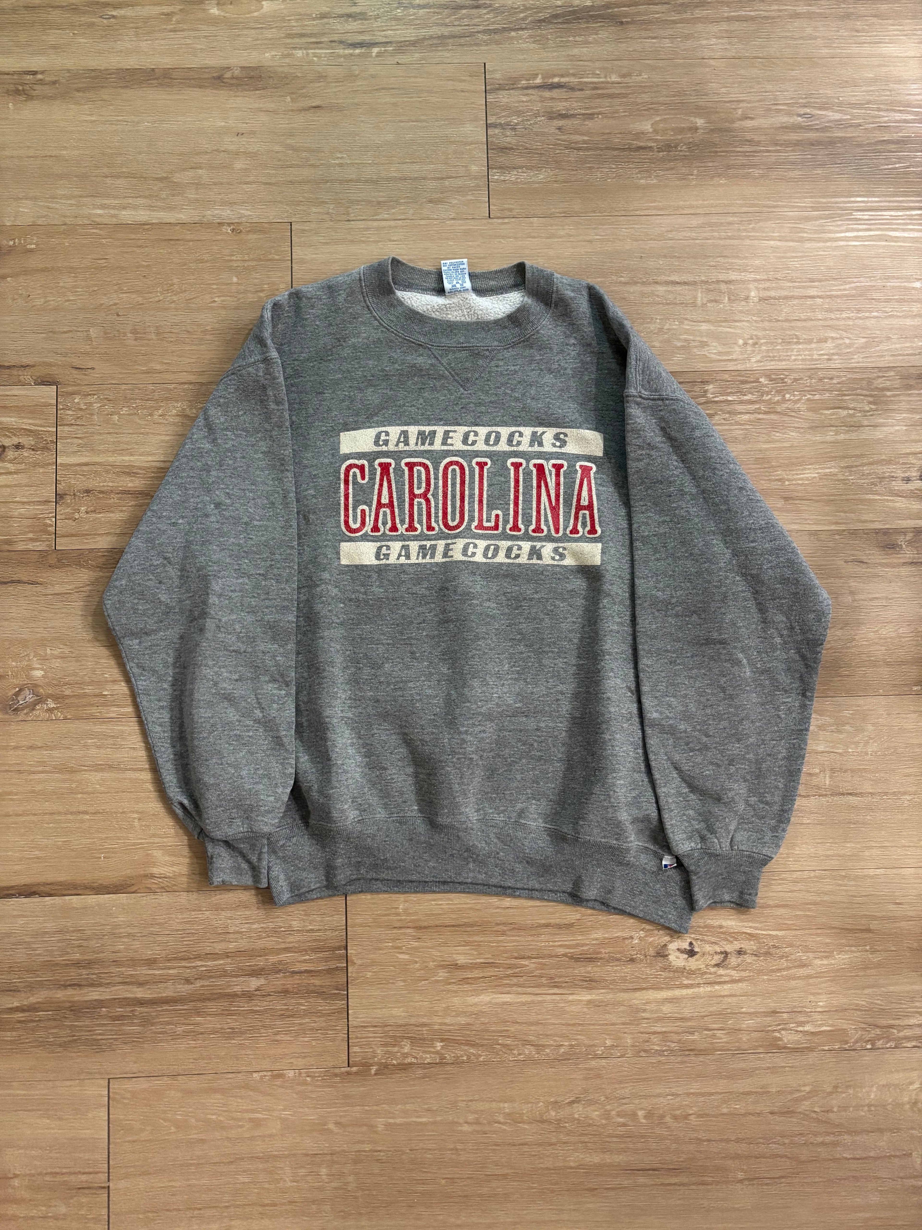 Vintage Grey Carolina Gamecocks Crewneck