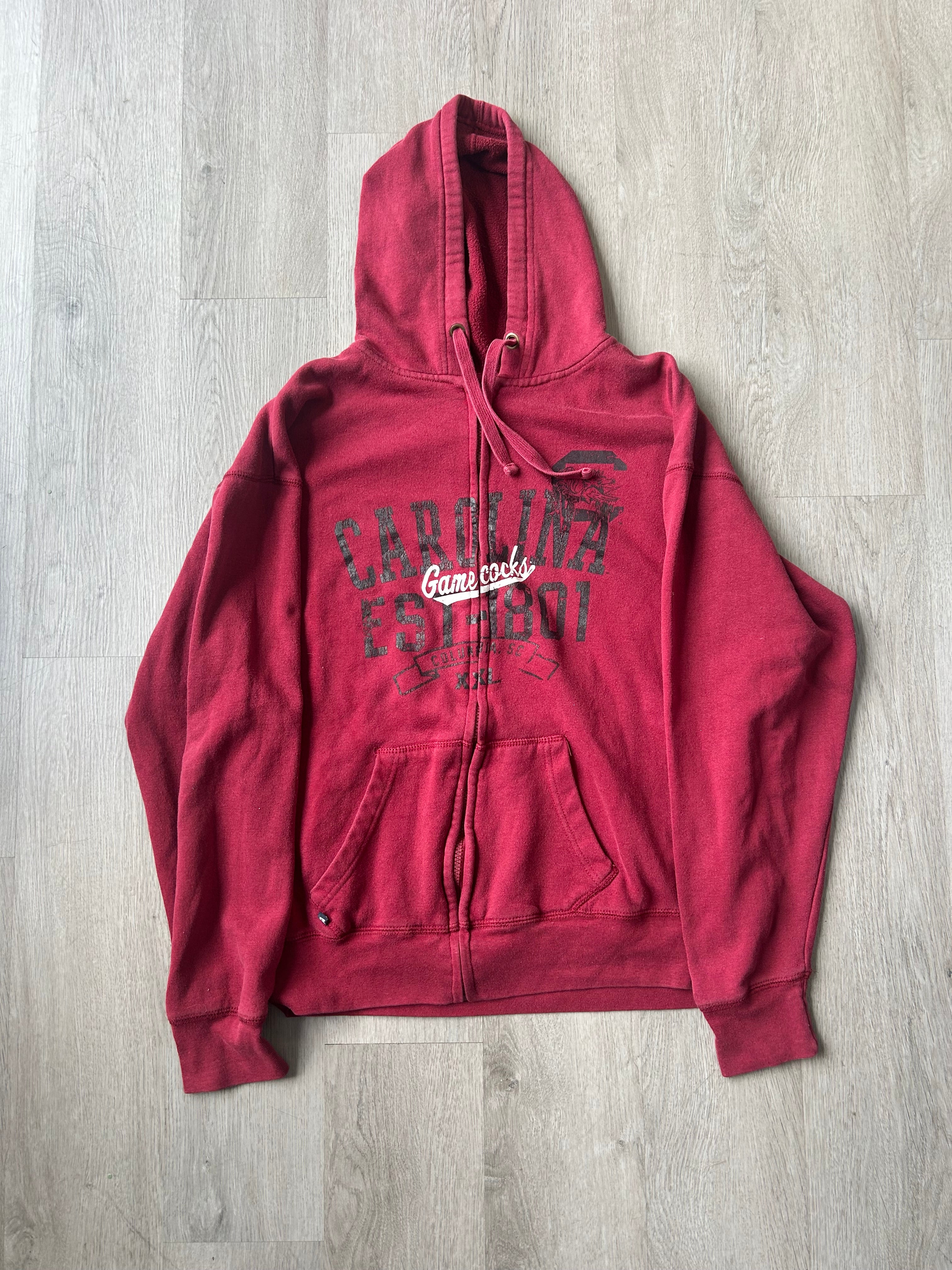 Vintage Carolina Gamecocks Zip Up Hoodie