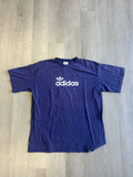 Vintage Purple Adidas Logo Tee