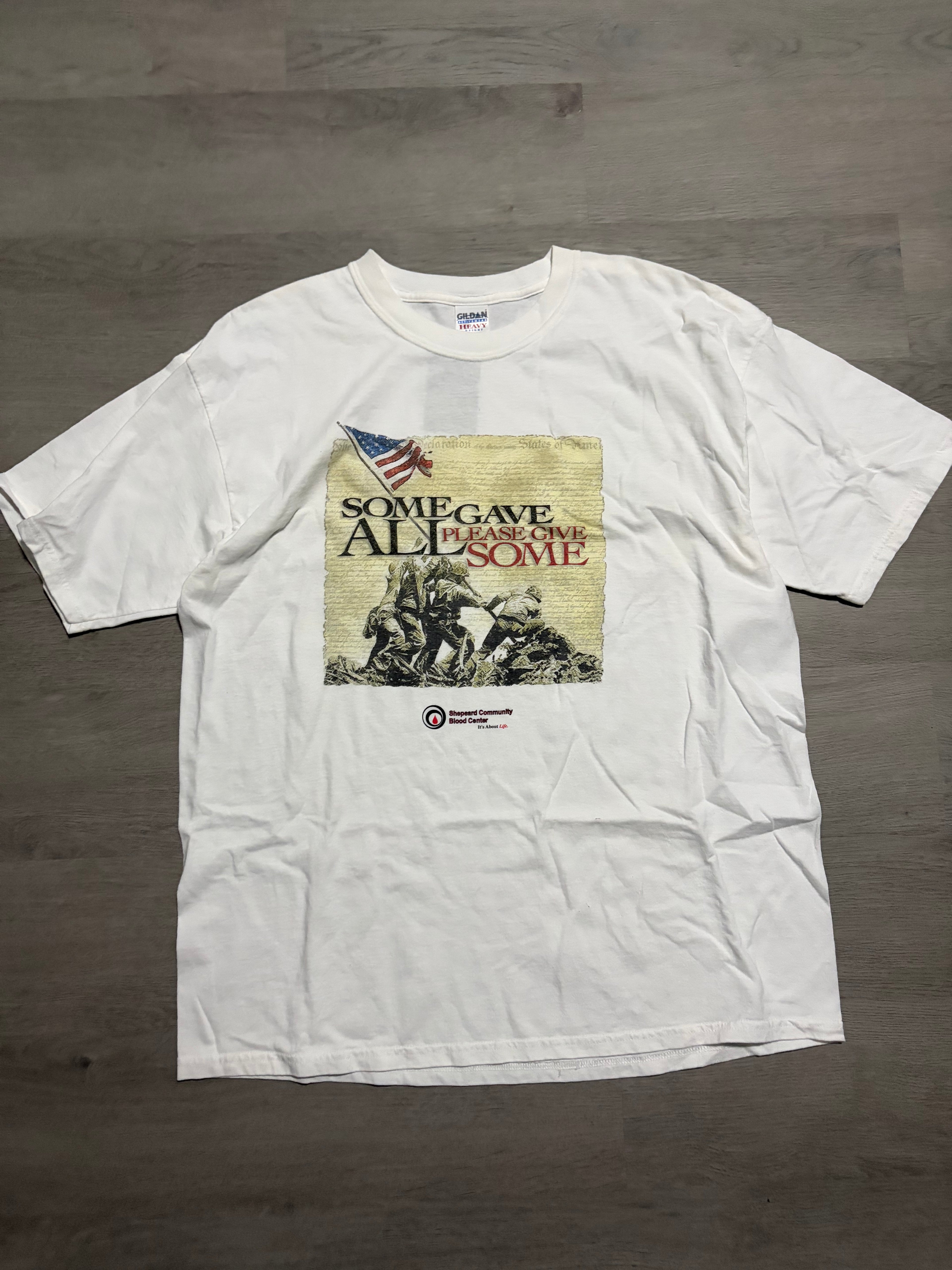 Vintage Some Gave All Blood Center Tee