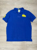 Blue Polo Ralph Lauren Yellow Big Pony Polo Shirt