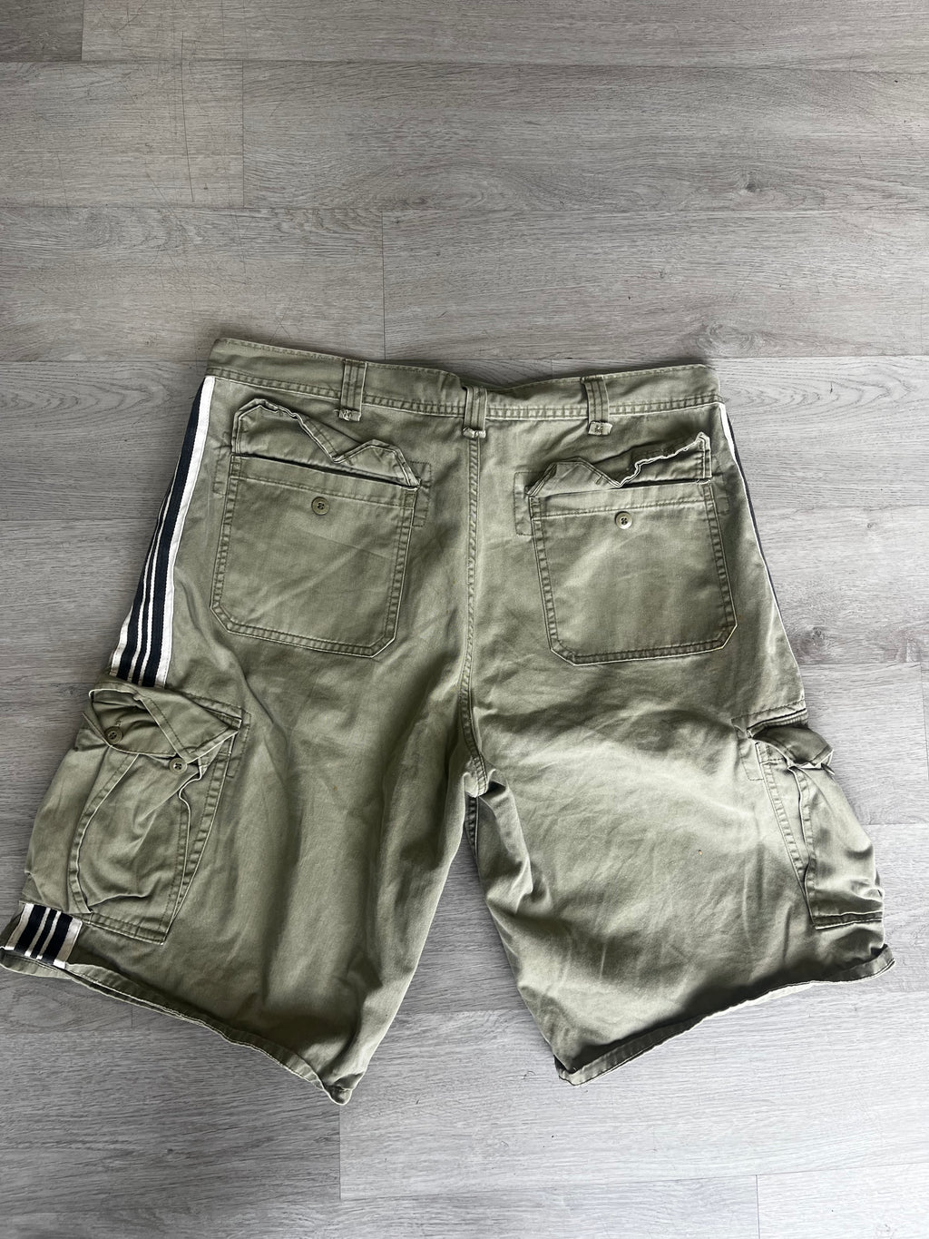 Vintage Faded Golry Striped Cargo shorts