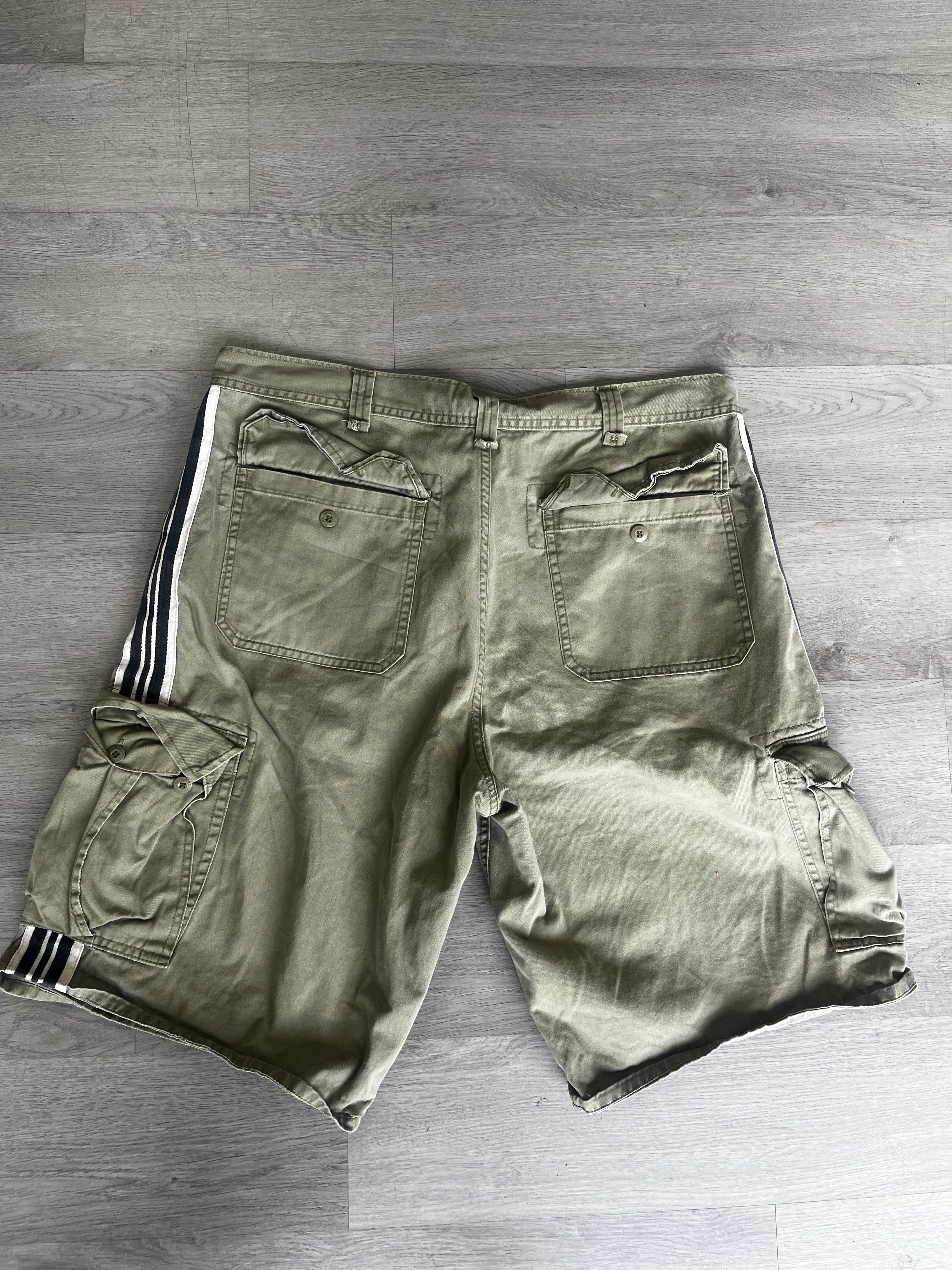 Vintage Faded Golry Striped Cargo shorts