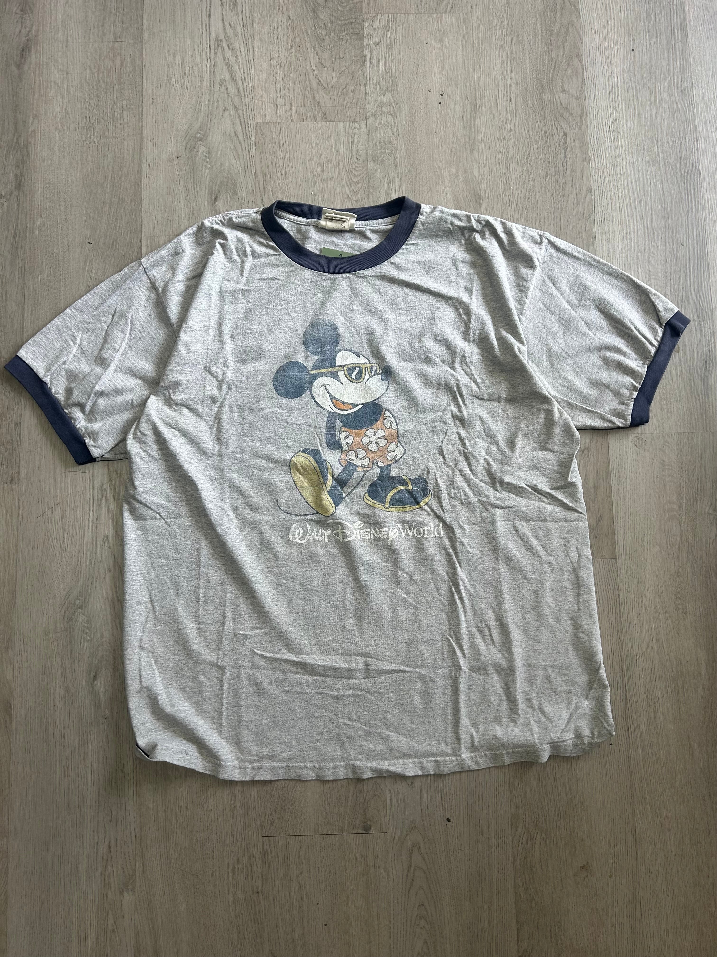 Vintage Walt Disney Mickey Mouse Ringer Tee