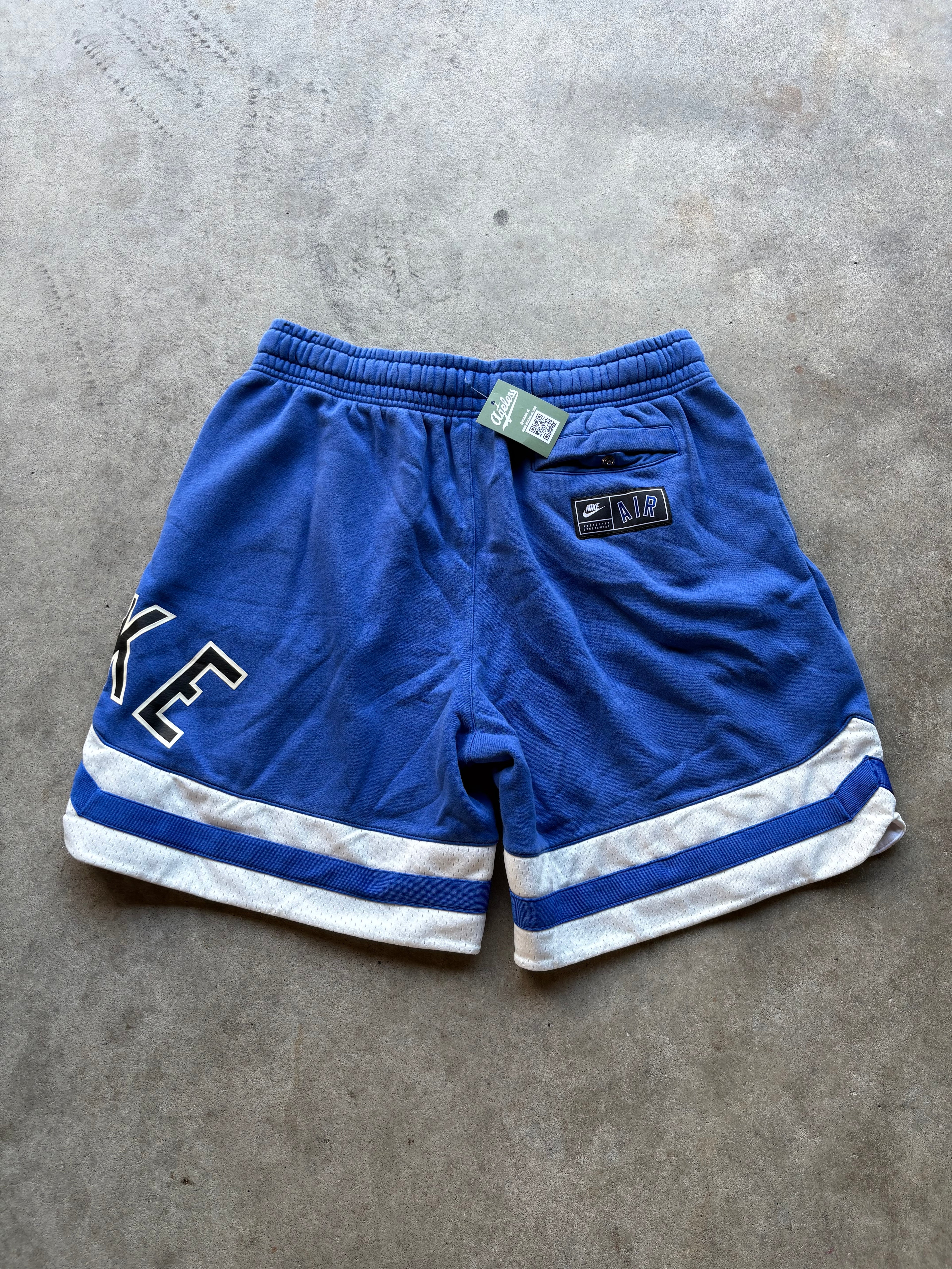 Blue Nike Sweat Shorts