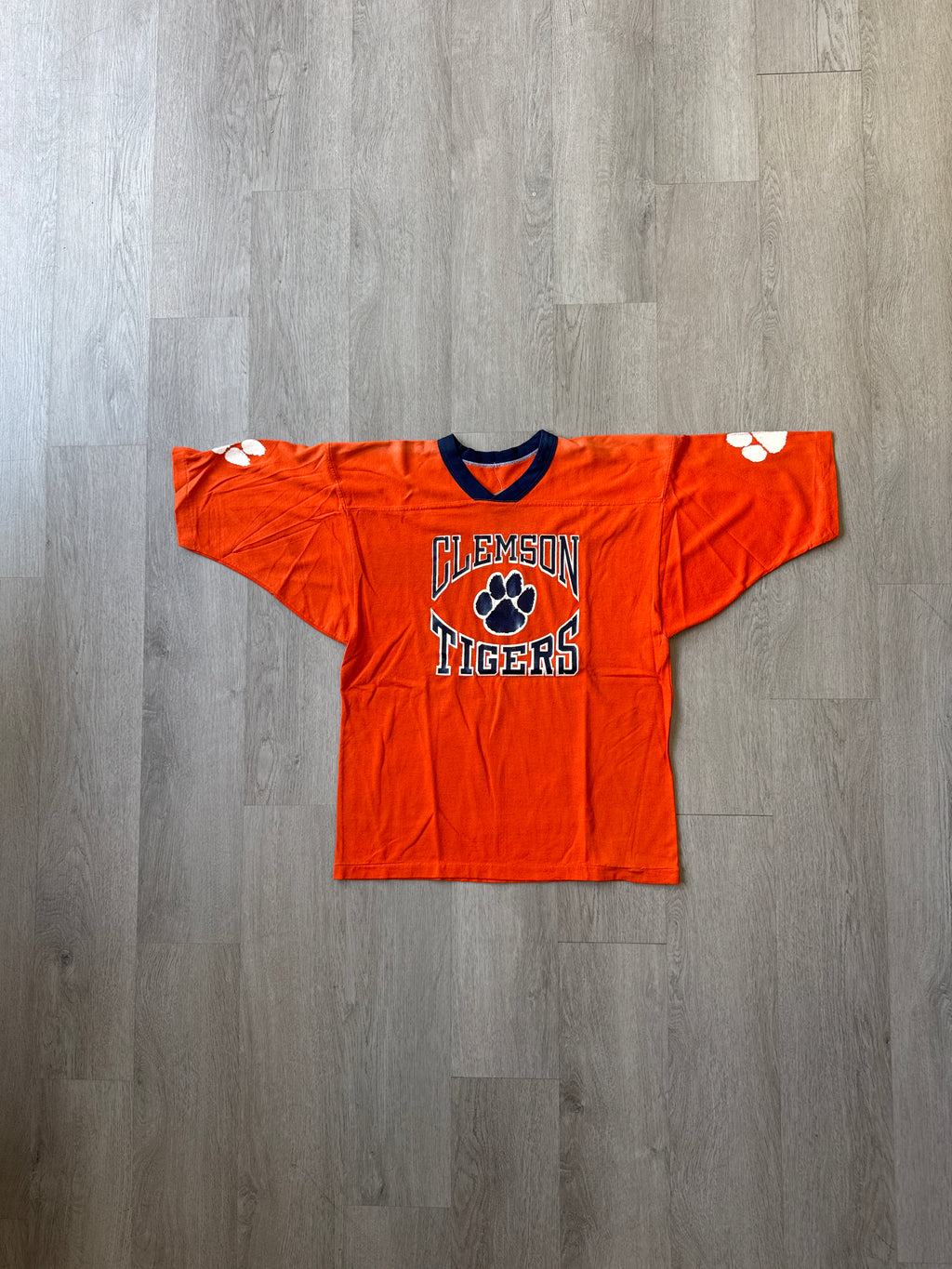 Vintage 90s Youth Russell Athletic Clemson University Tigers Tees