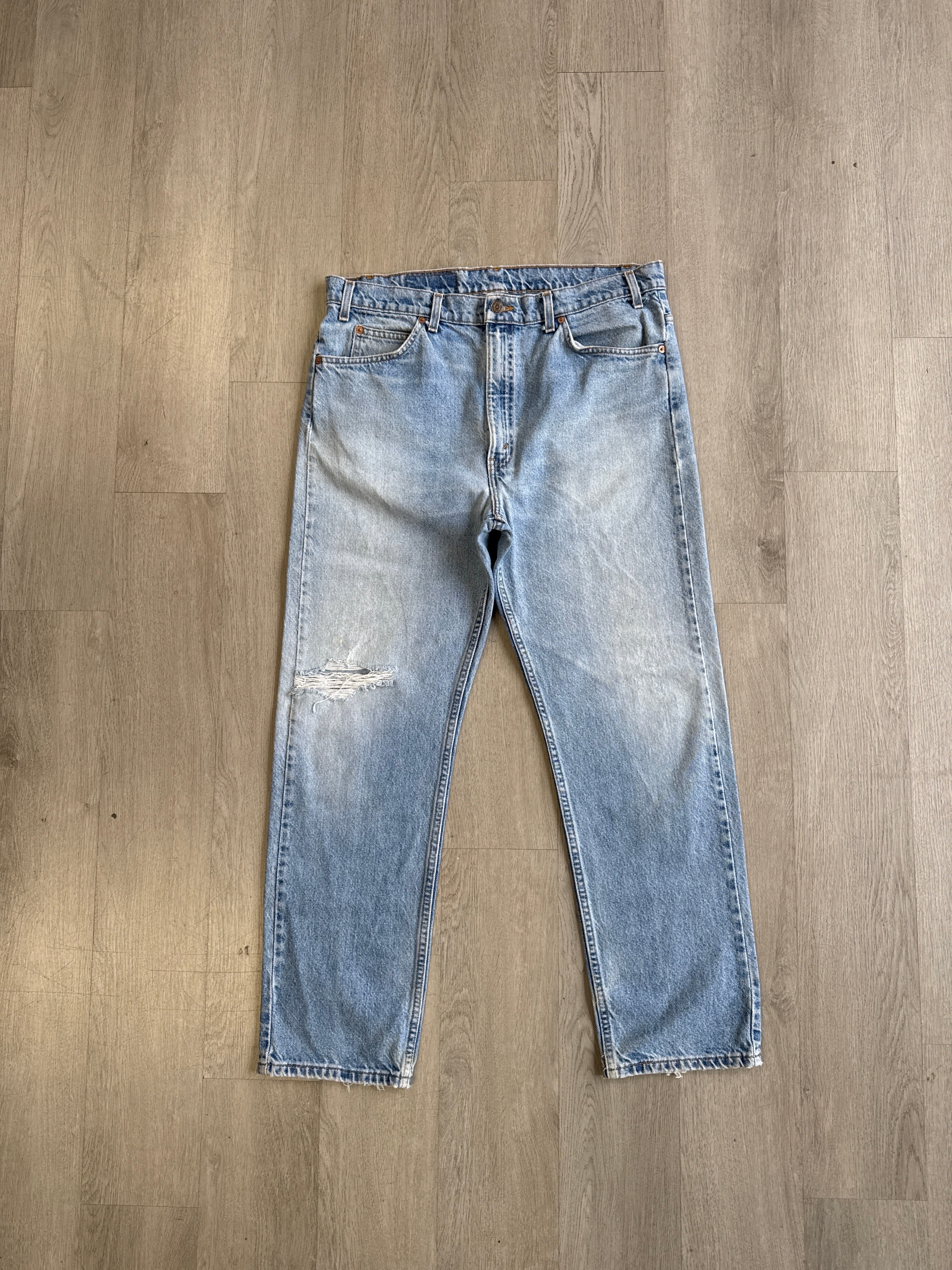 Vintage 1 Of 1 Orange Tab Levi’s Ageless Script Logo Pants