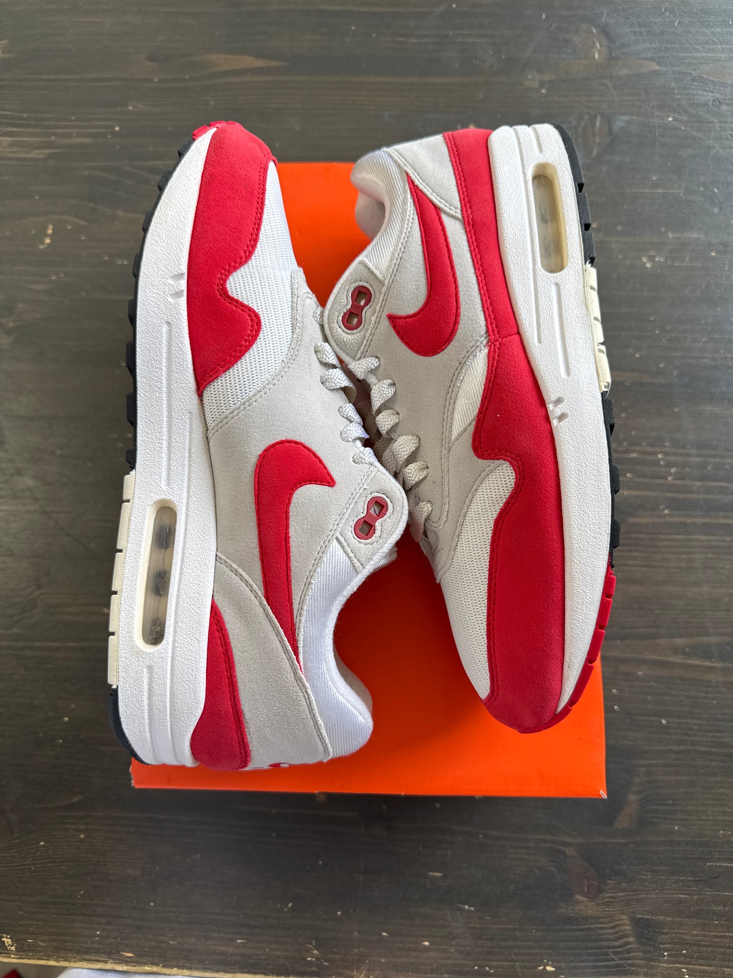 Pre-owned Nike Air Max 1 Anniversary Red 2017