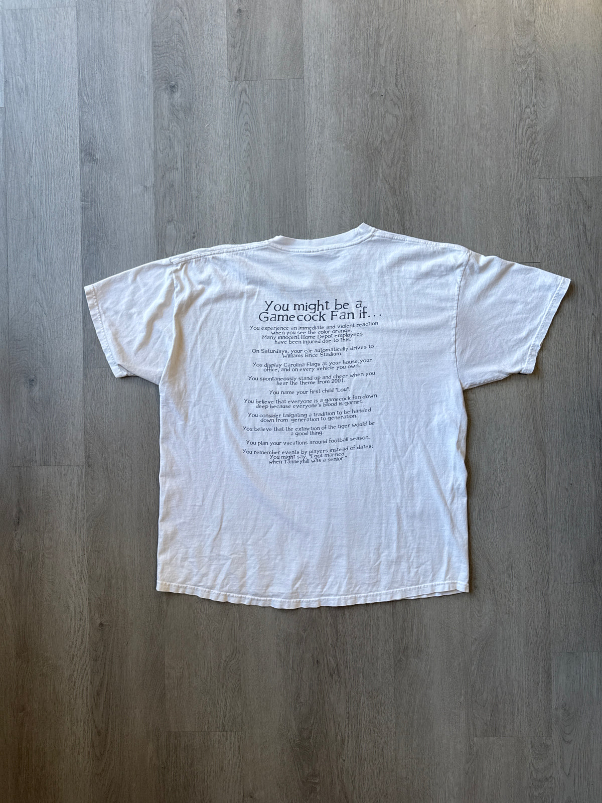 Vintage University Of South Carolina Gamecocks Diehard Fan Tee