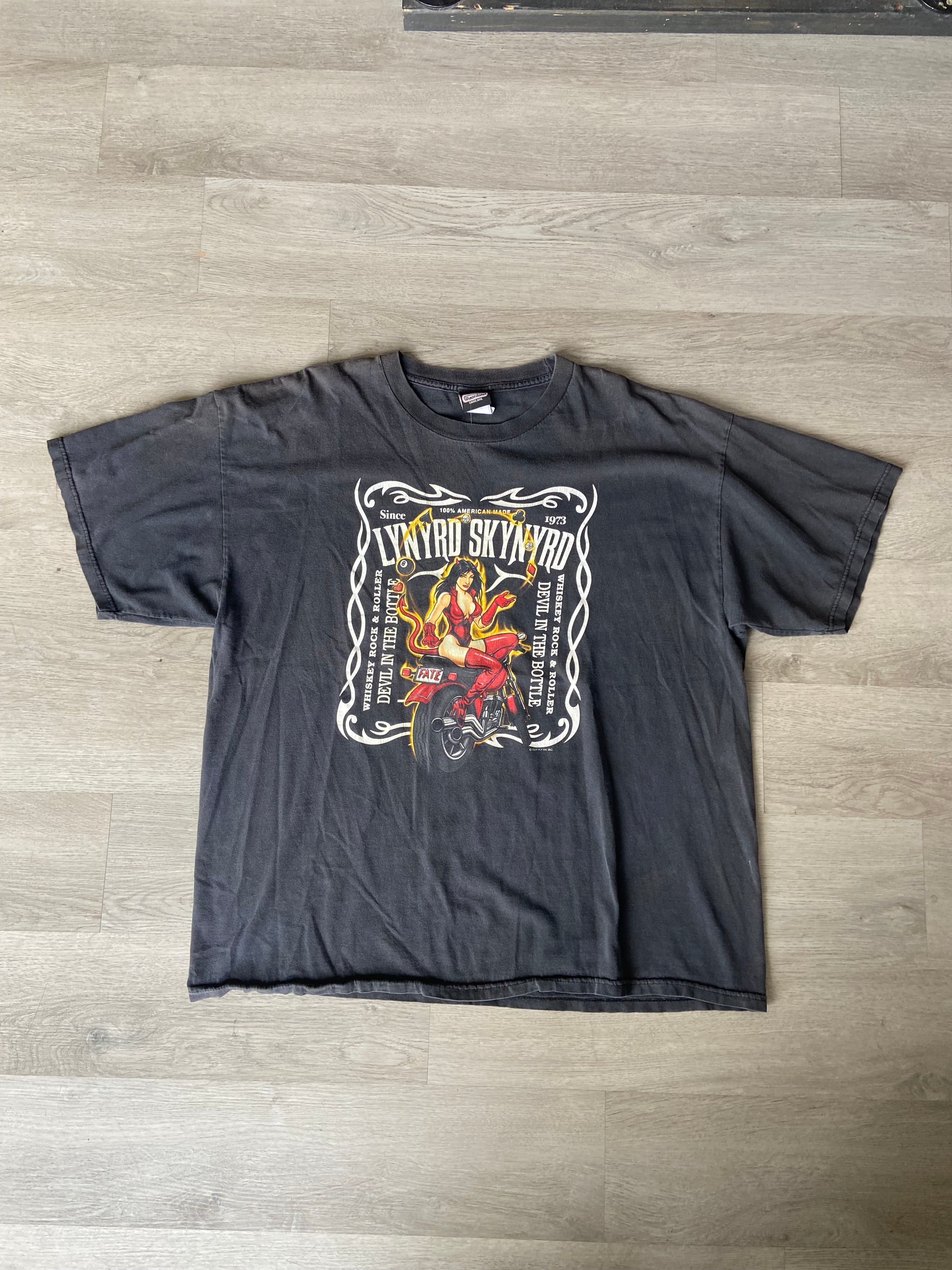 2007 Lynyrd Skynyrd Whiskey Biker Tee