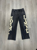 HOMME + FEMME Superstar Denim Black Jeans
