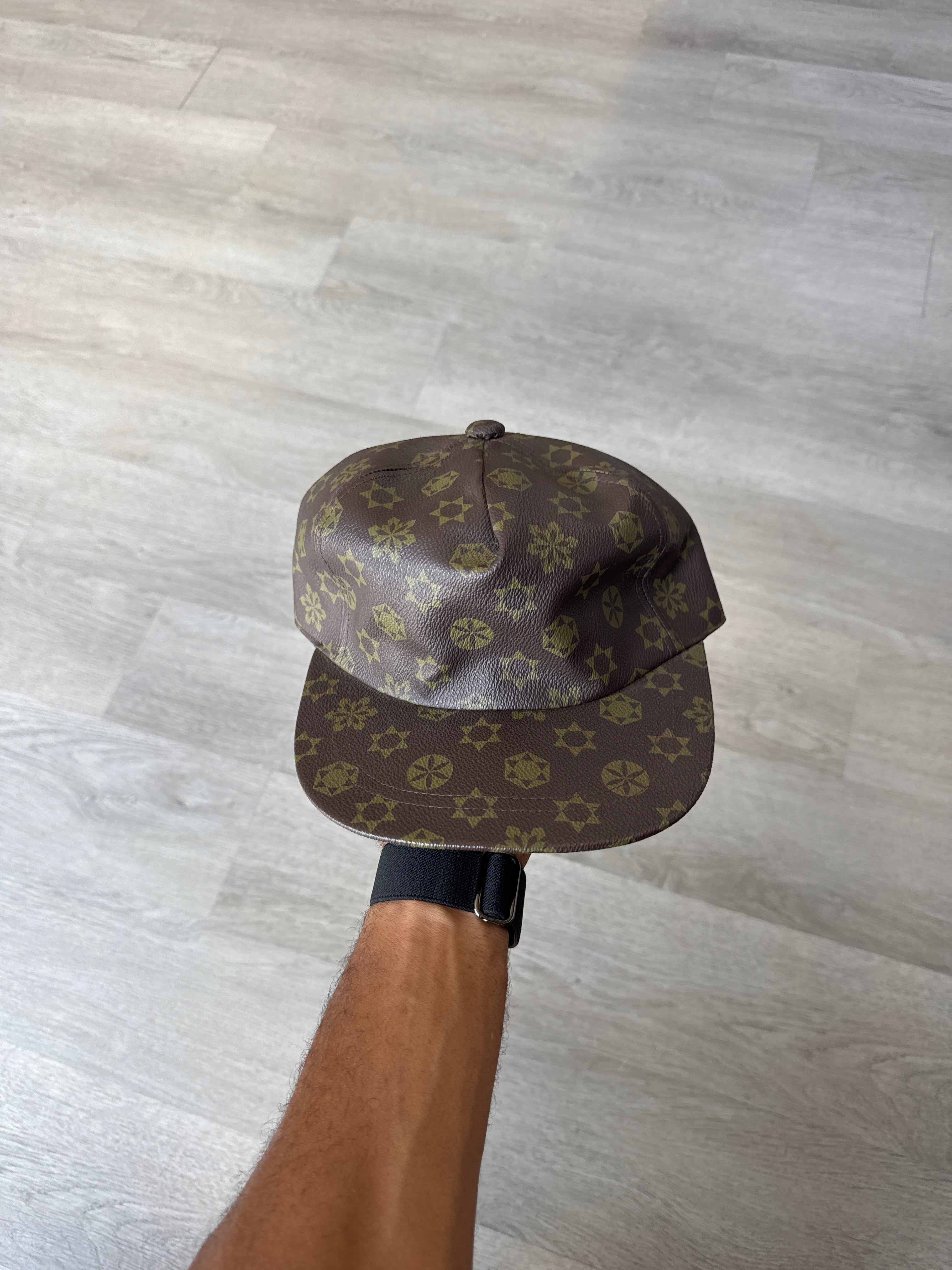 Vintage Leather Monogram Hat