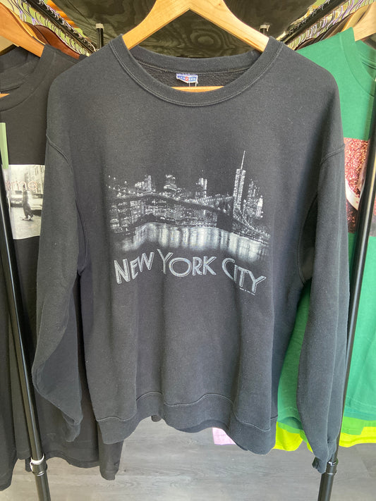 Vintage New York City Black Crewneck