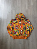 Vintage Y2K Ablanche Skull Artistry All Over Print Hooded Zip Up