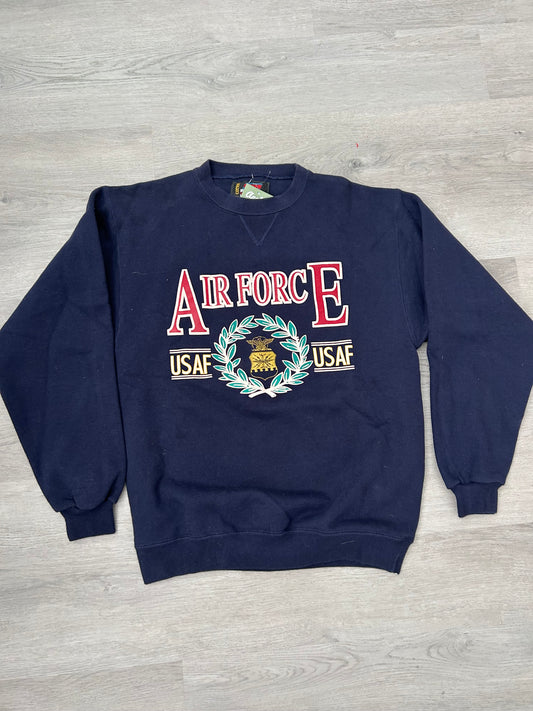 Vintage Navy Blue Air Force Sweatshirt