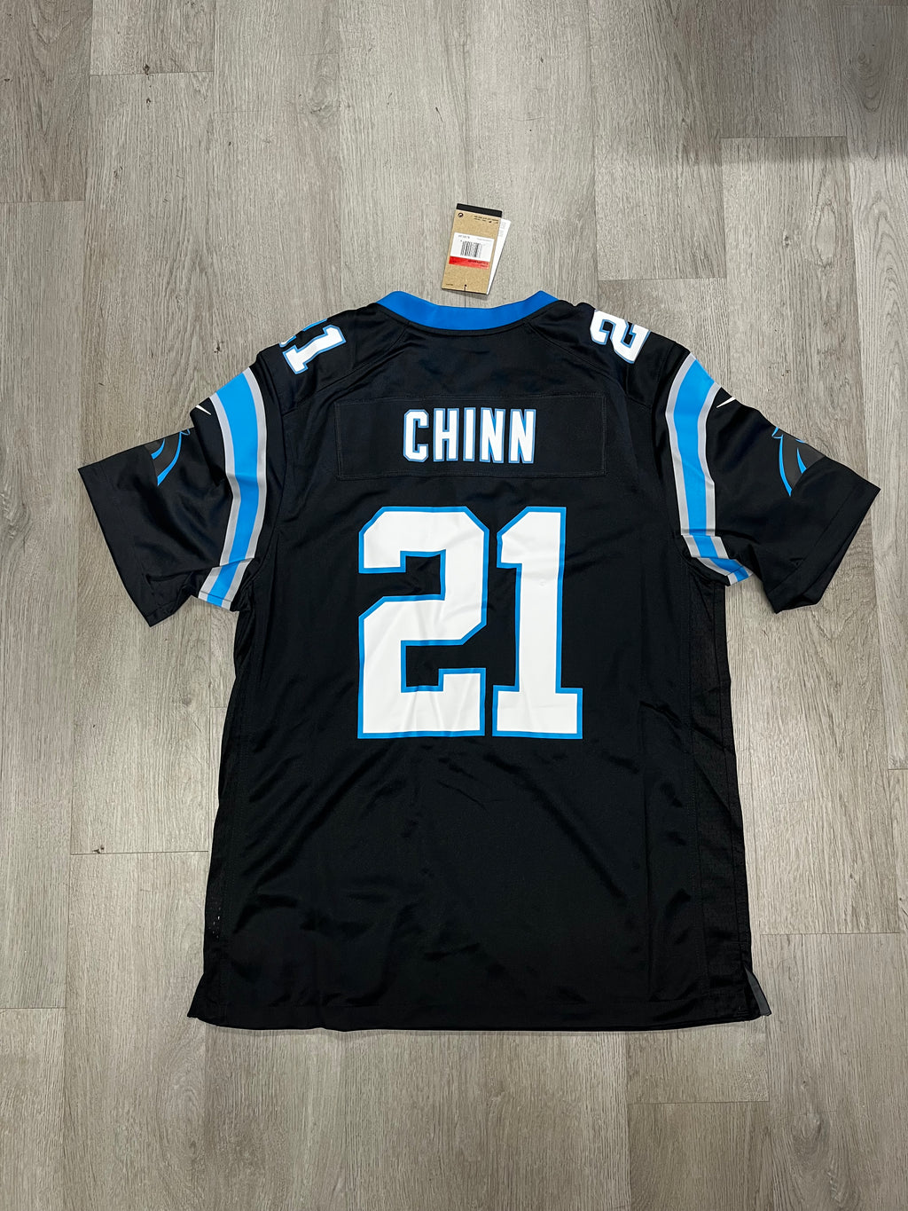 Carolina Panthers Jeremy Chinn Nike Black Game Jersey