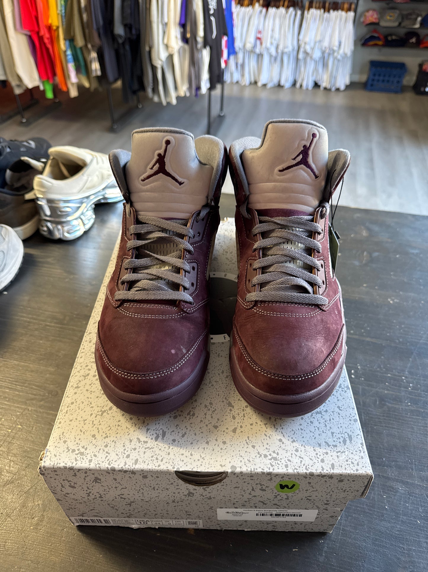 Pre-owned Jordan Retro 5 Burgundy