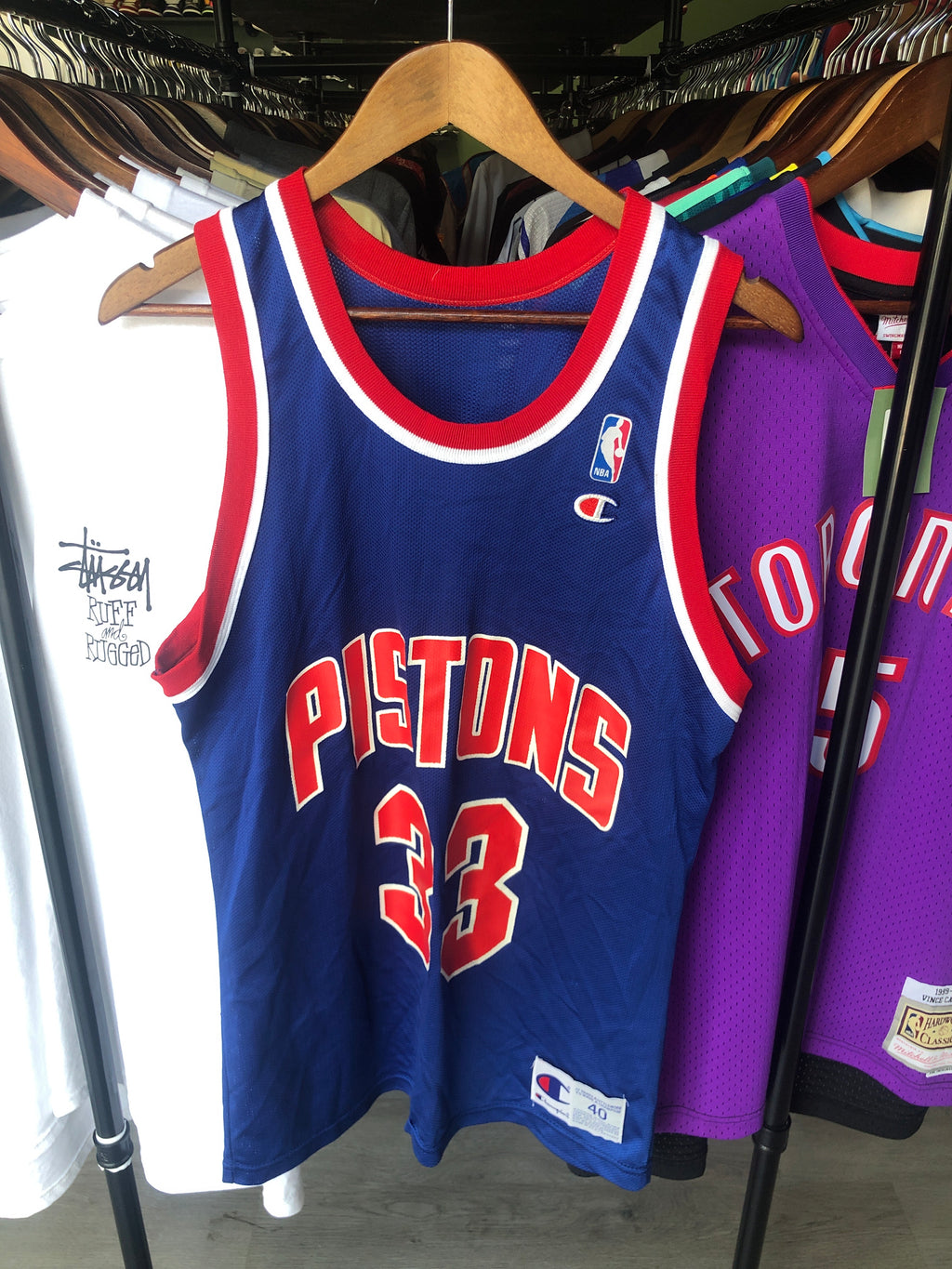 Champion Detroit Pistons Grant Hill Jersey
