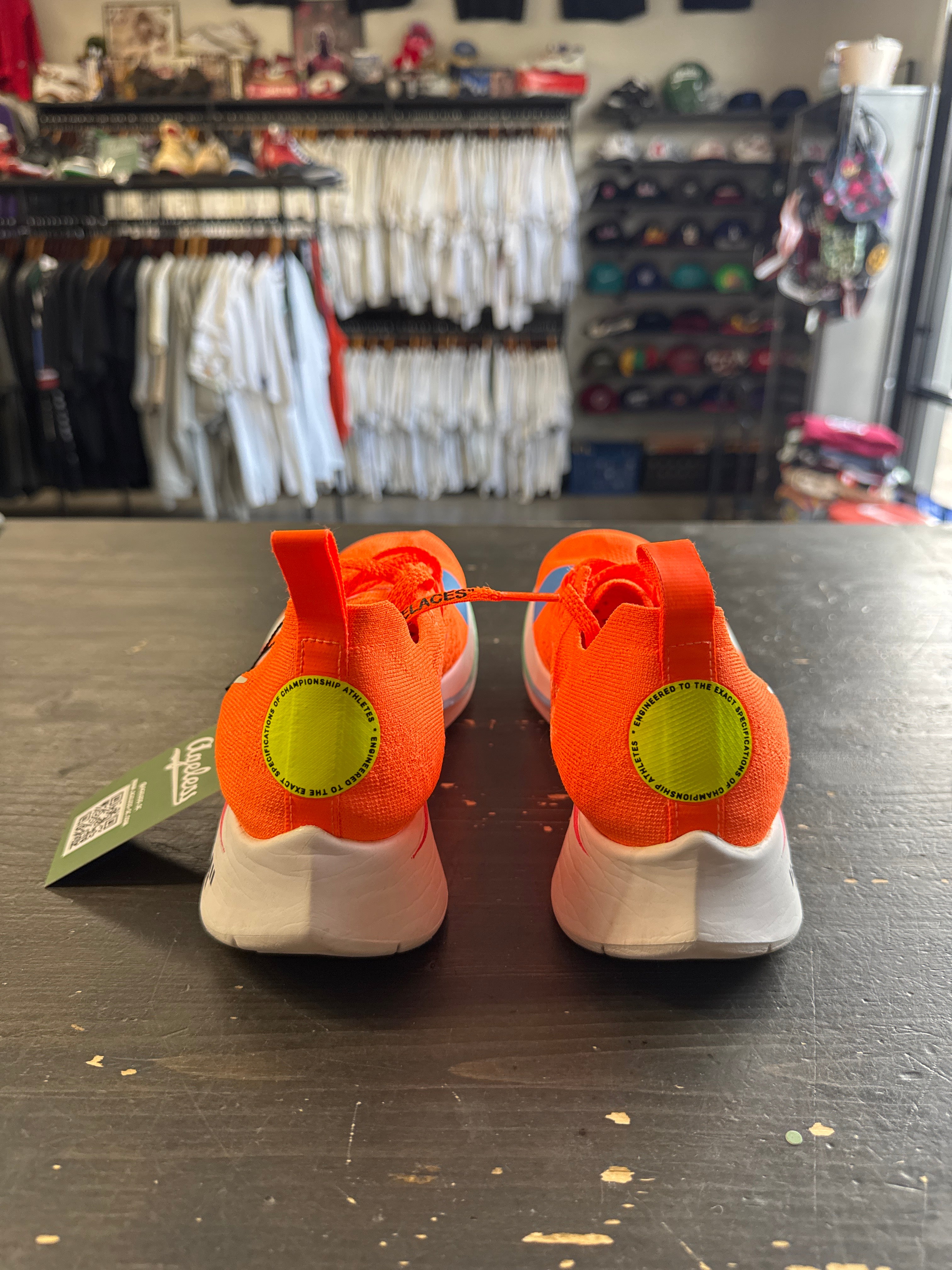 Pre-owned Nike x Off White Zoom Fly Mercurial Total Orange