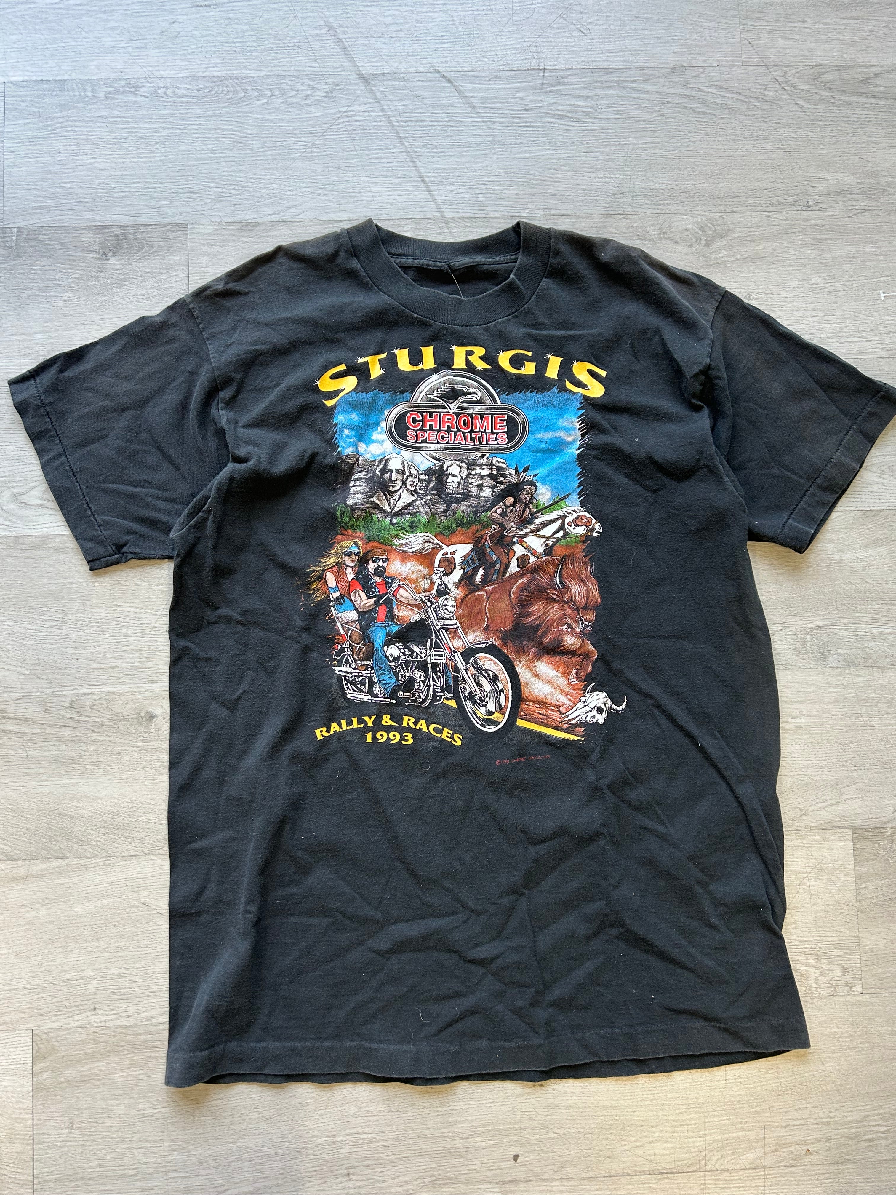 1993 Rally & Races Sturgis Chrome Specialties Tee