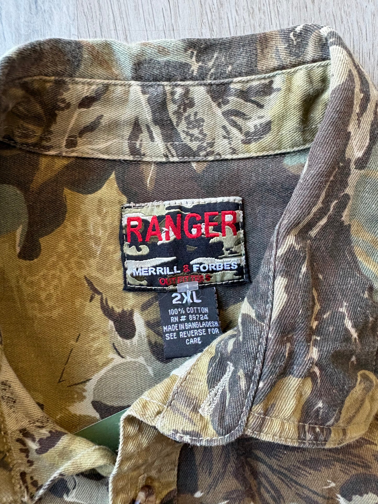 Camo Ranger Button Down T shirt