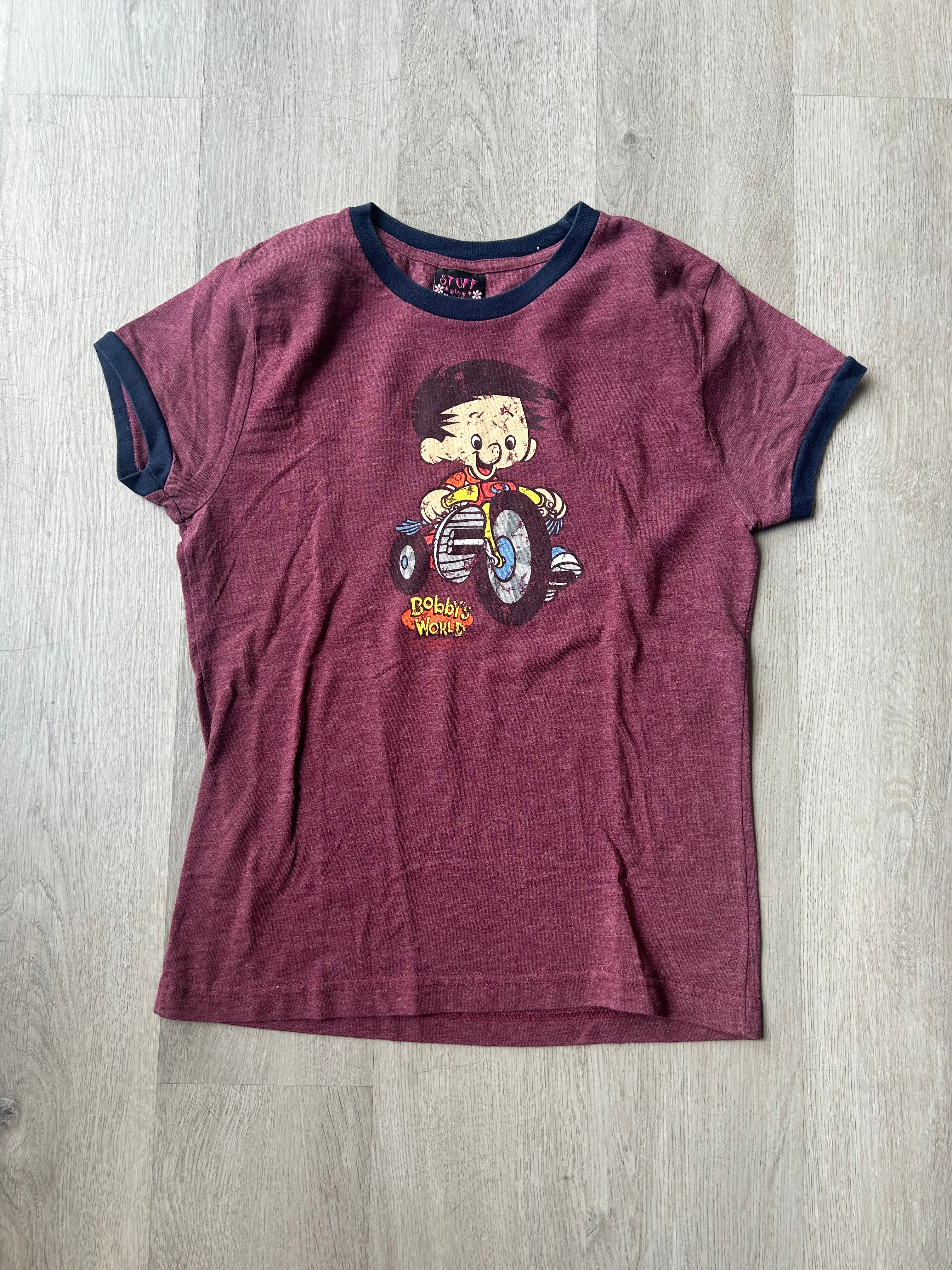 Vintage Women’s Bobby’s World Ringer Tee