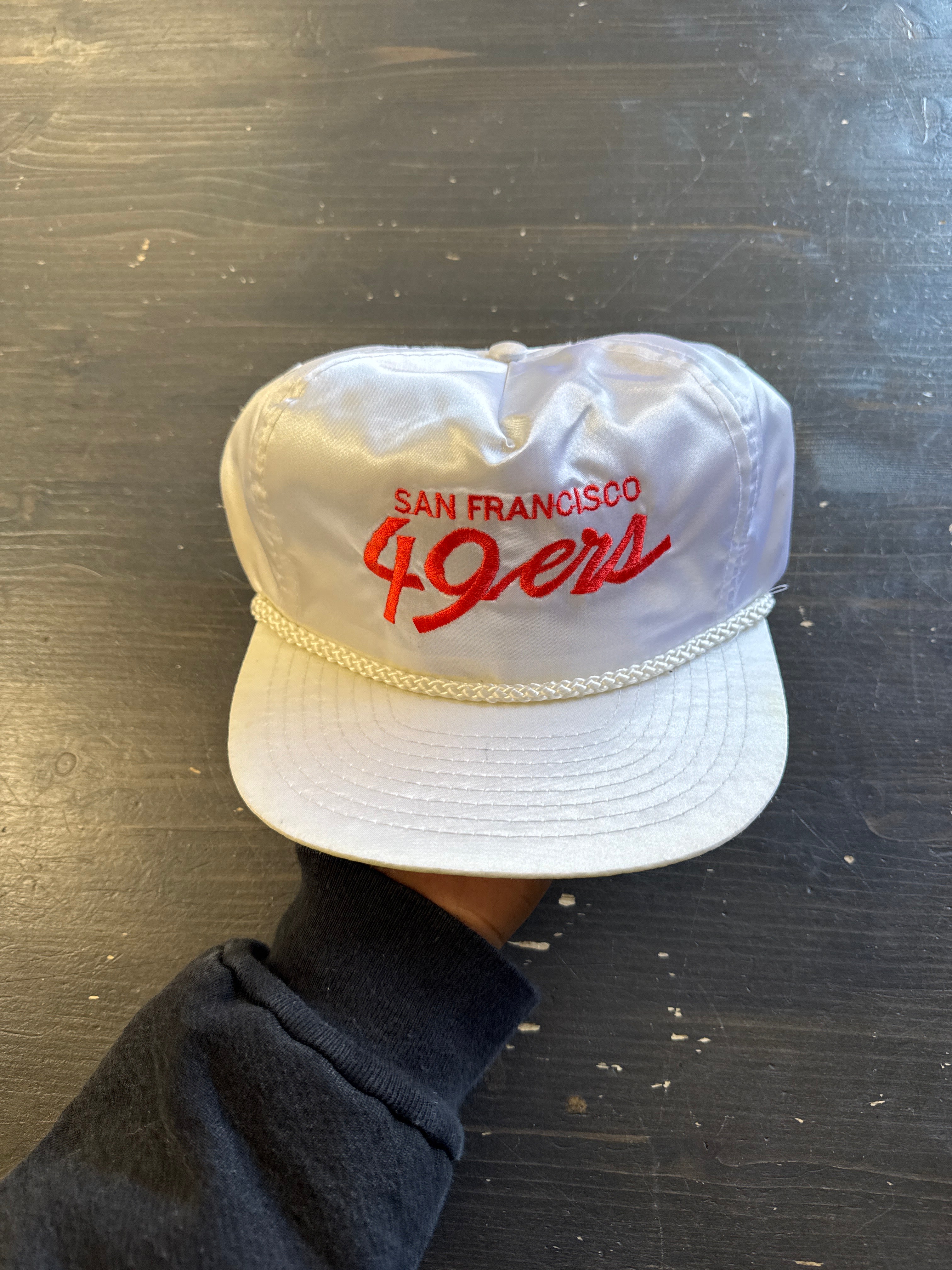 Vintage 90s San Francisco 49er Script Snap Back Hat