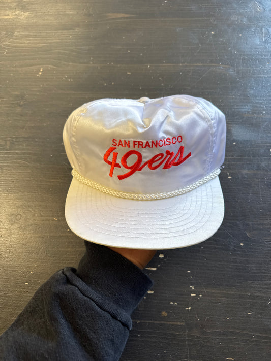 Vintage 90s San Francisco 49er Script Snap Back Hat