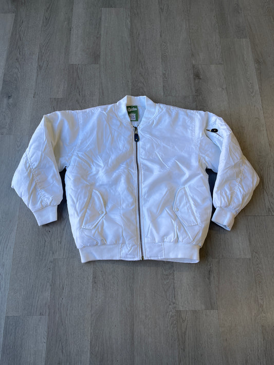 White Bomber Coat