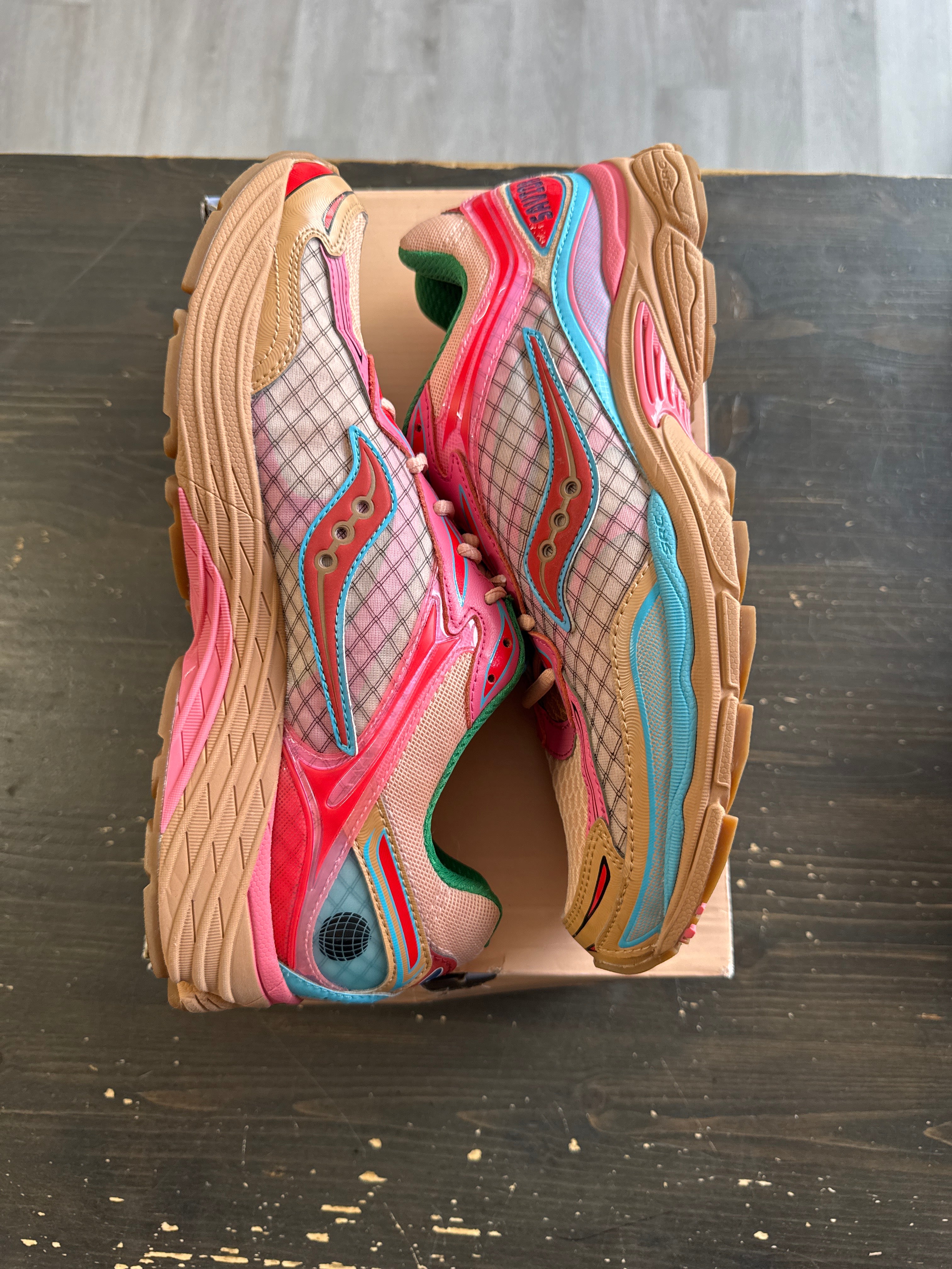 Pre-owned Saucony Progrid Omni 9 Jae Tips to Do List Tan