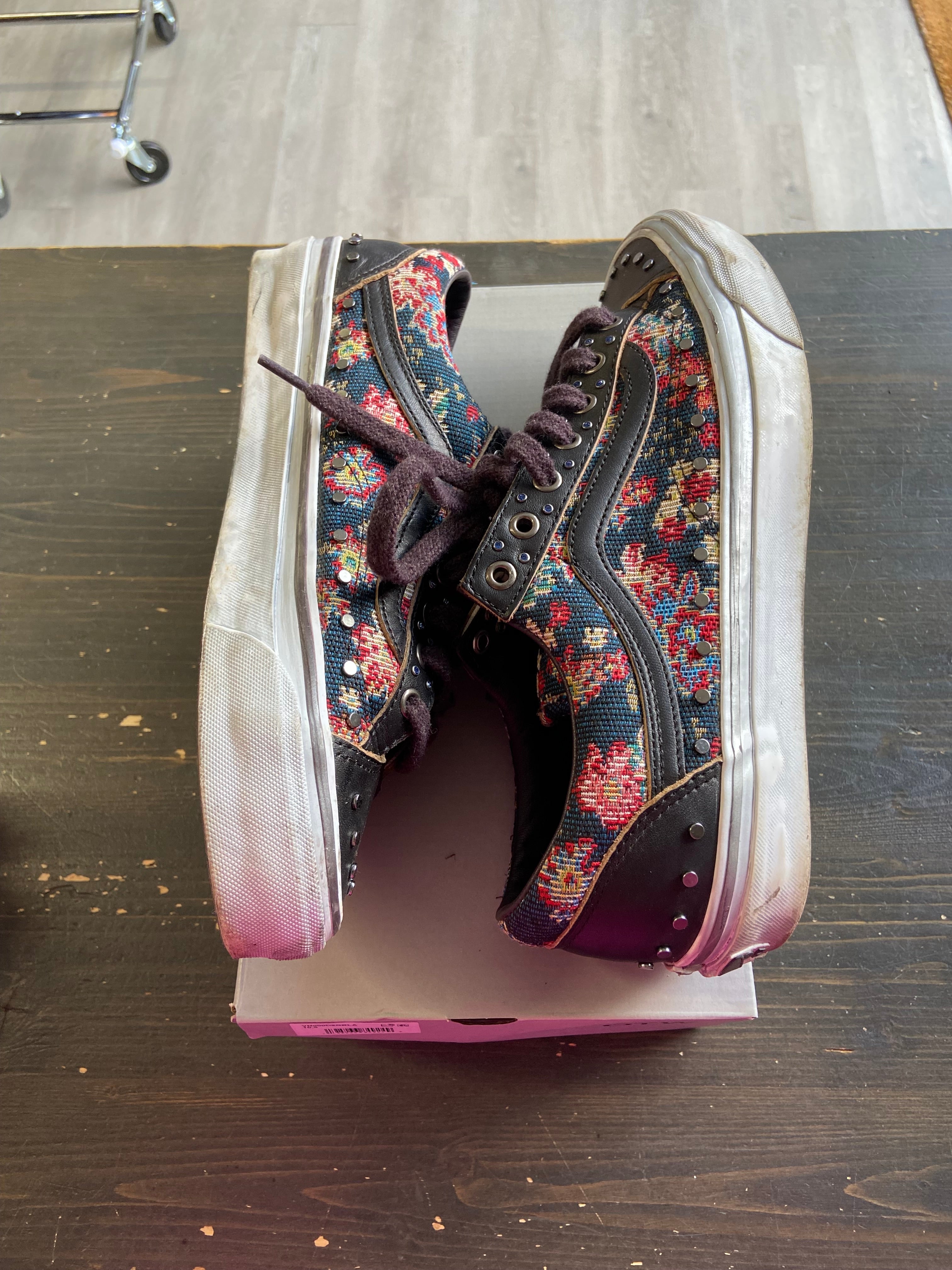 Pre-owned Vans OTW Old Skool 36 Vibram Floral Rivets Black